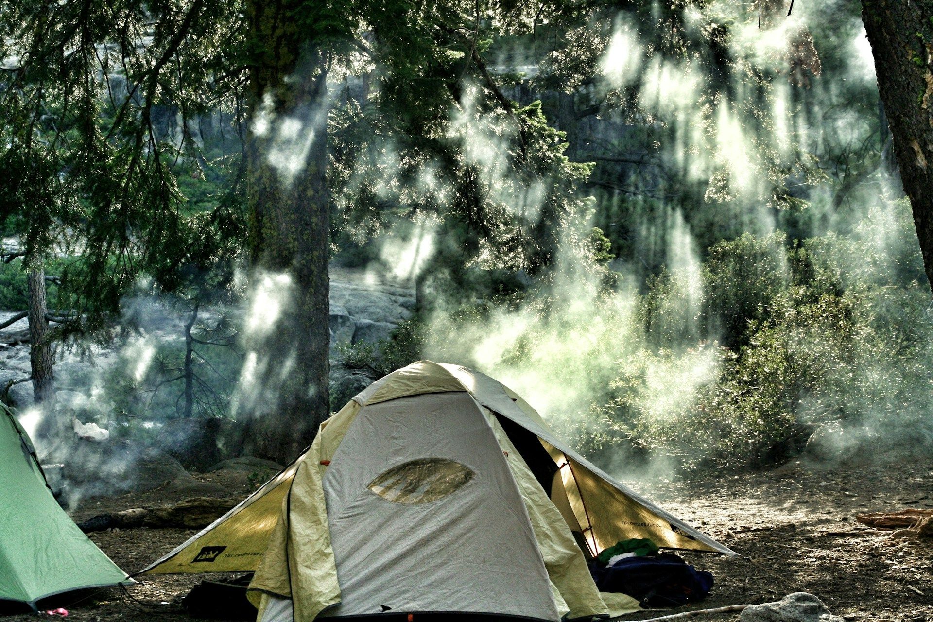 Tent camping in Yosemite Valley