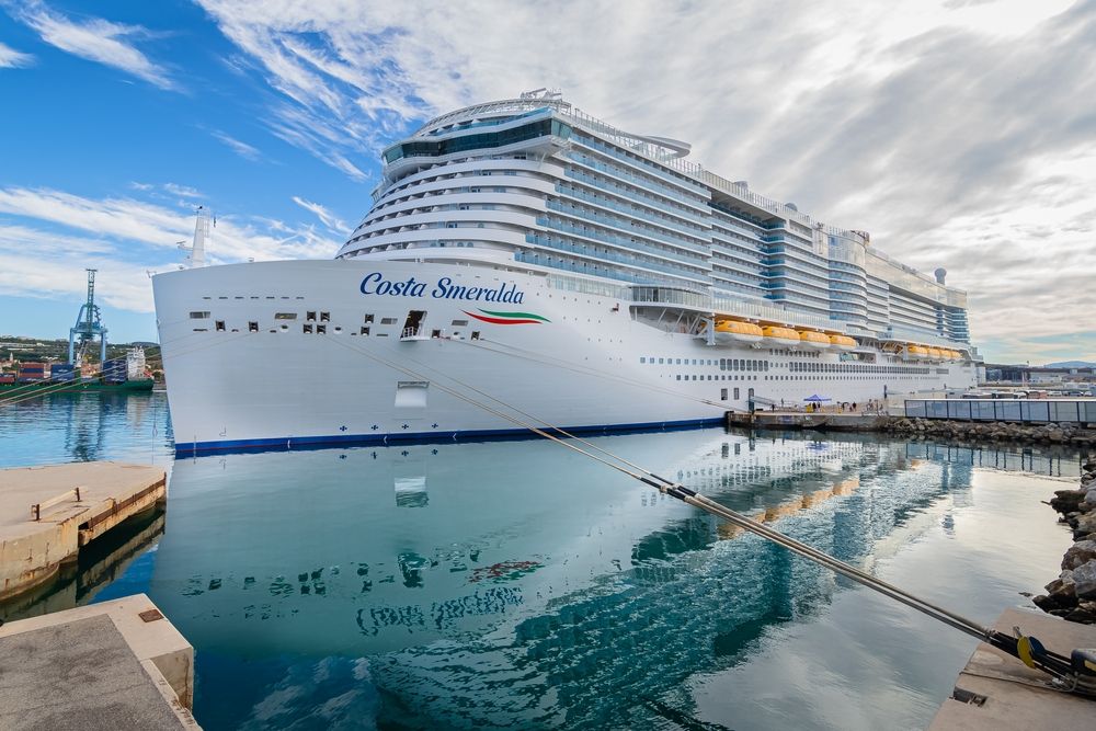 The cruise ship Costa Smeralda, Marseille, France