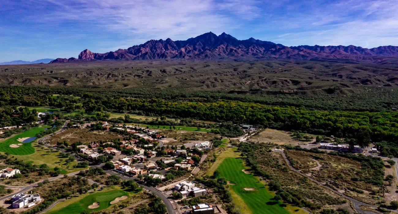 View of Mount Wrightson above Tubac, Arizona