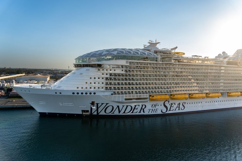 Wonder of the Seas cruise ship, Port Canaveral, Florida