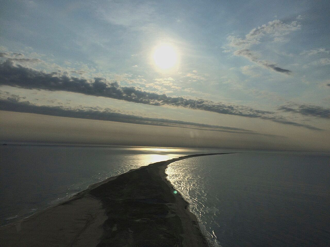 Aerial view Sable Island