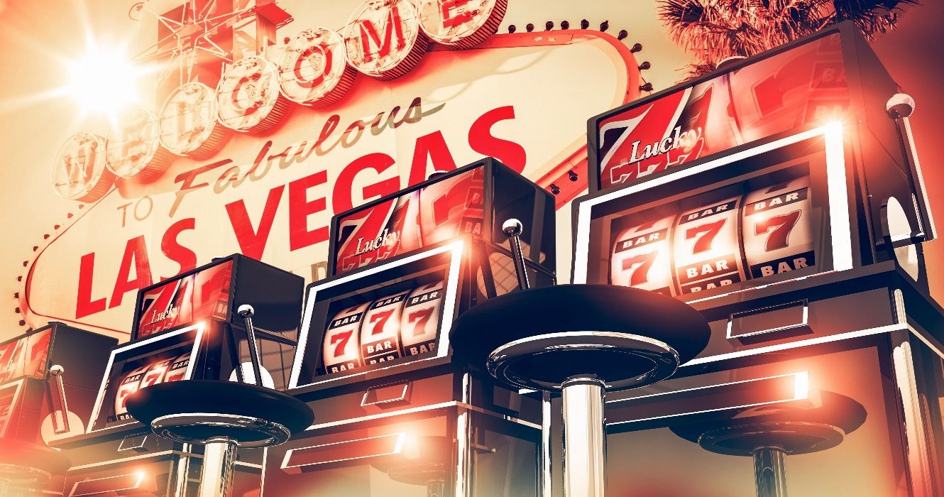 Slot Machine Games in Las Vegas Concept