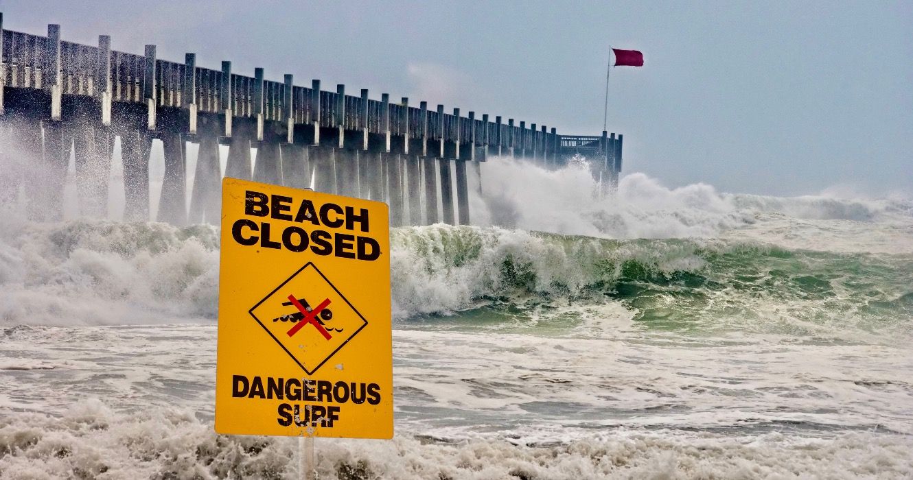 Closed Florida Beach 