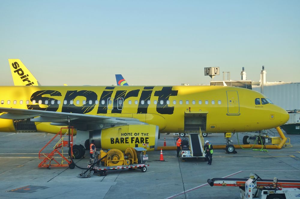 Spirit Airlines at Chicago O'Hare International Airport