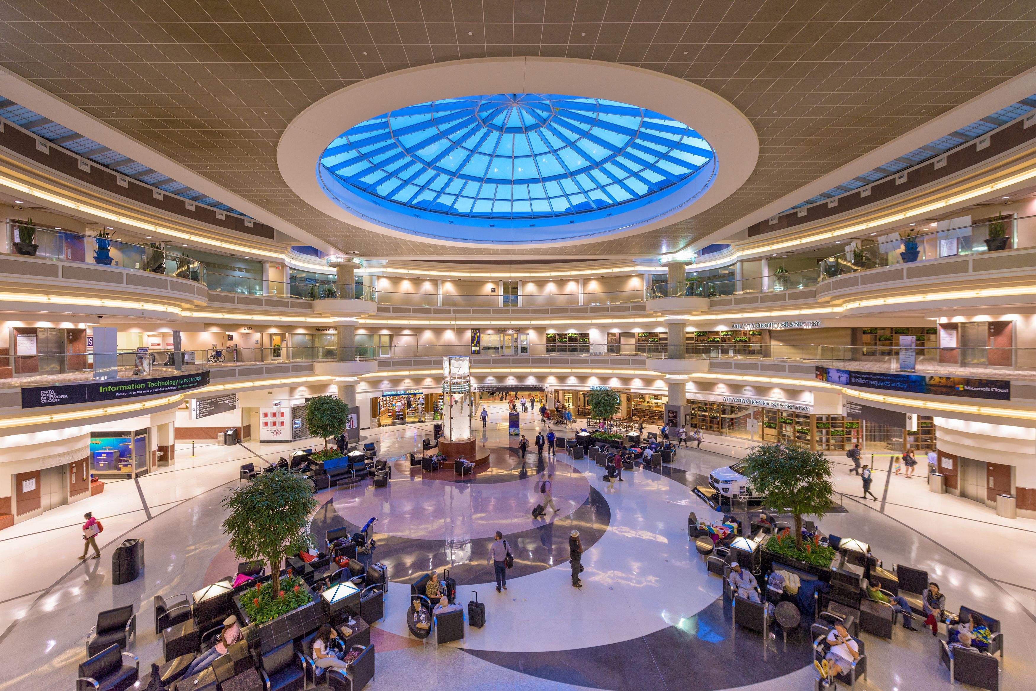 The main hall at Hartsfield-Jackson Atlanta International Airport