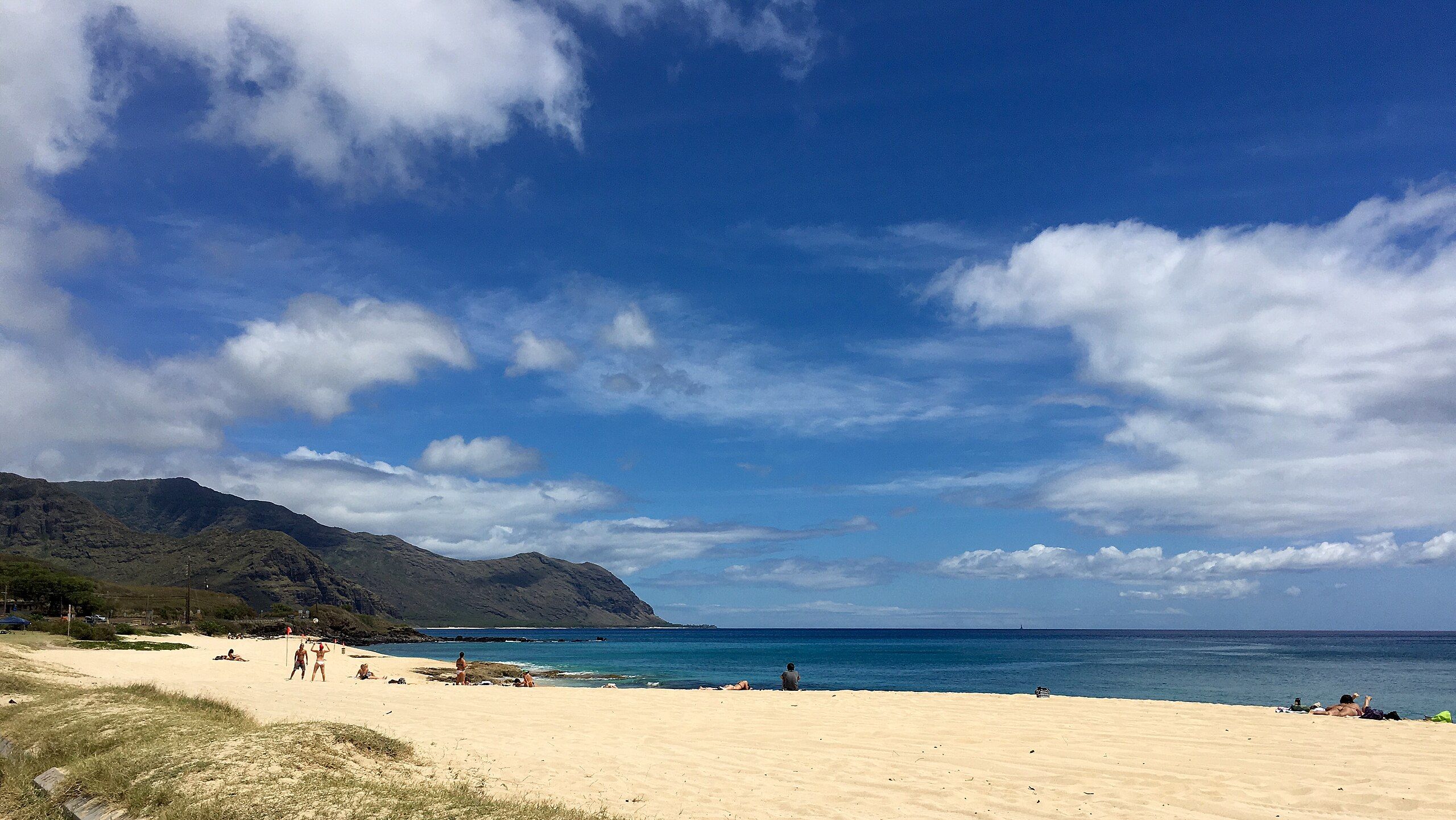 Keawaula Beach, Yokohama Bay, Oahu, Hawaii, HI, USA