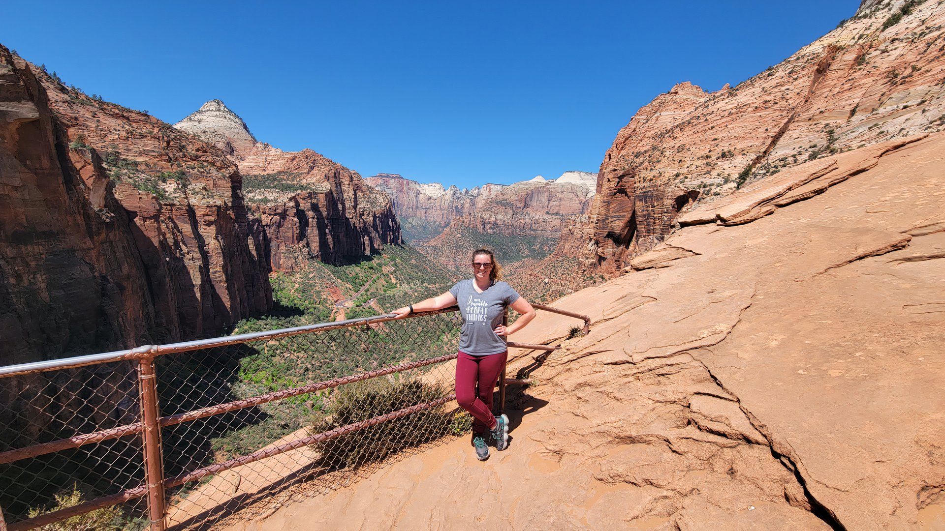 Zion Canyon Overlook Trail in Zion National Park, Utah, USA