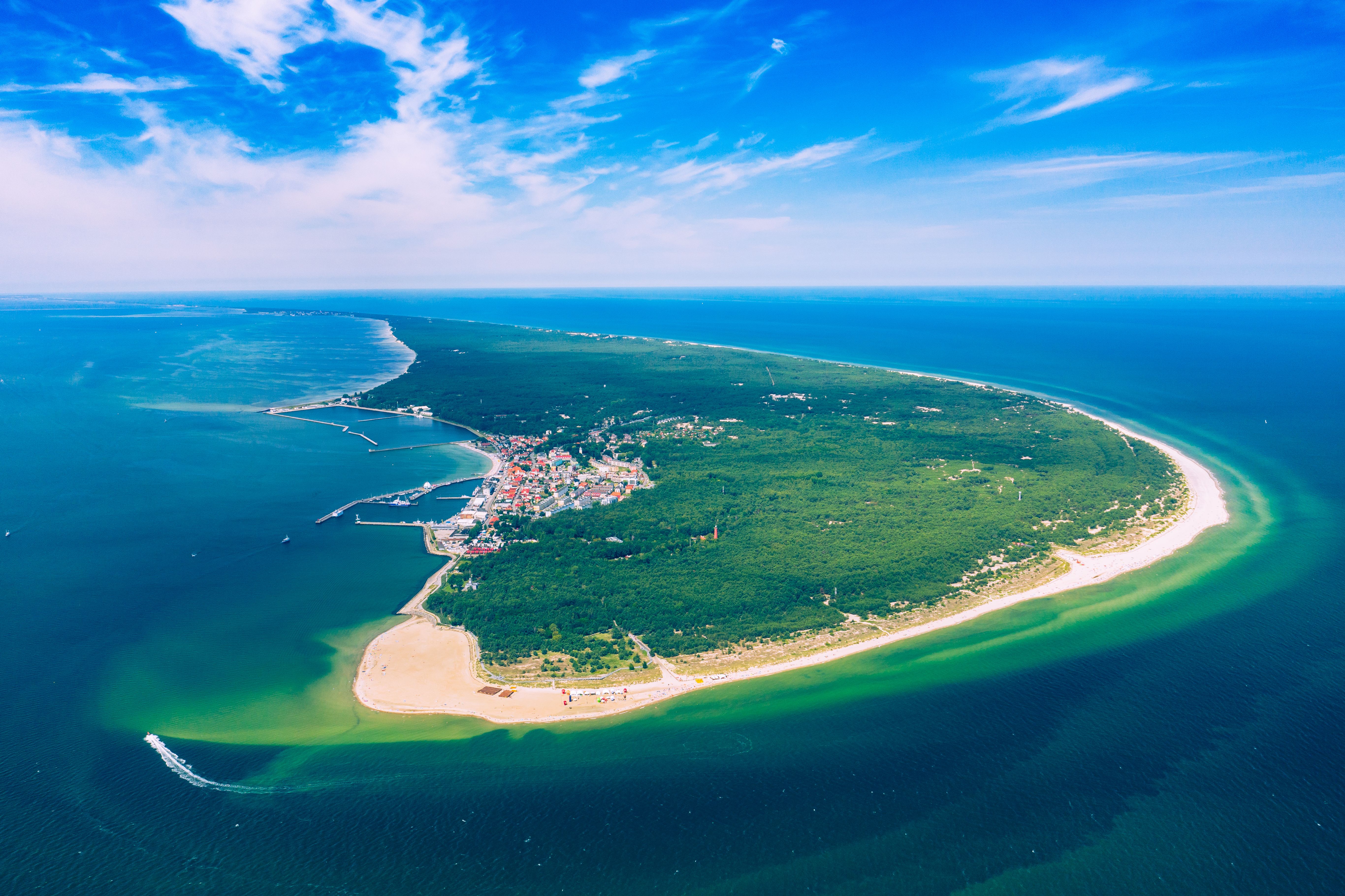 Hel Peninsula in Poland, Baltic Sea