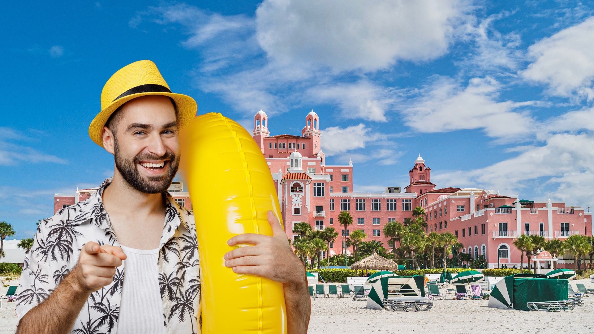 The Don Cesar Hotel along the gulf coast of Florida