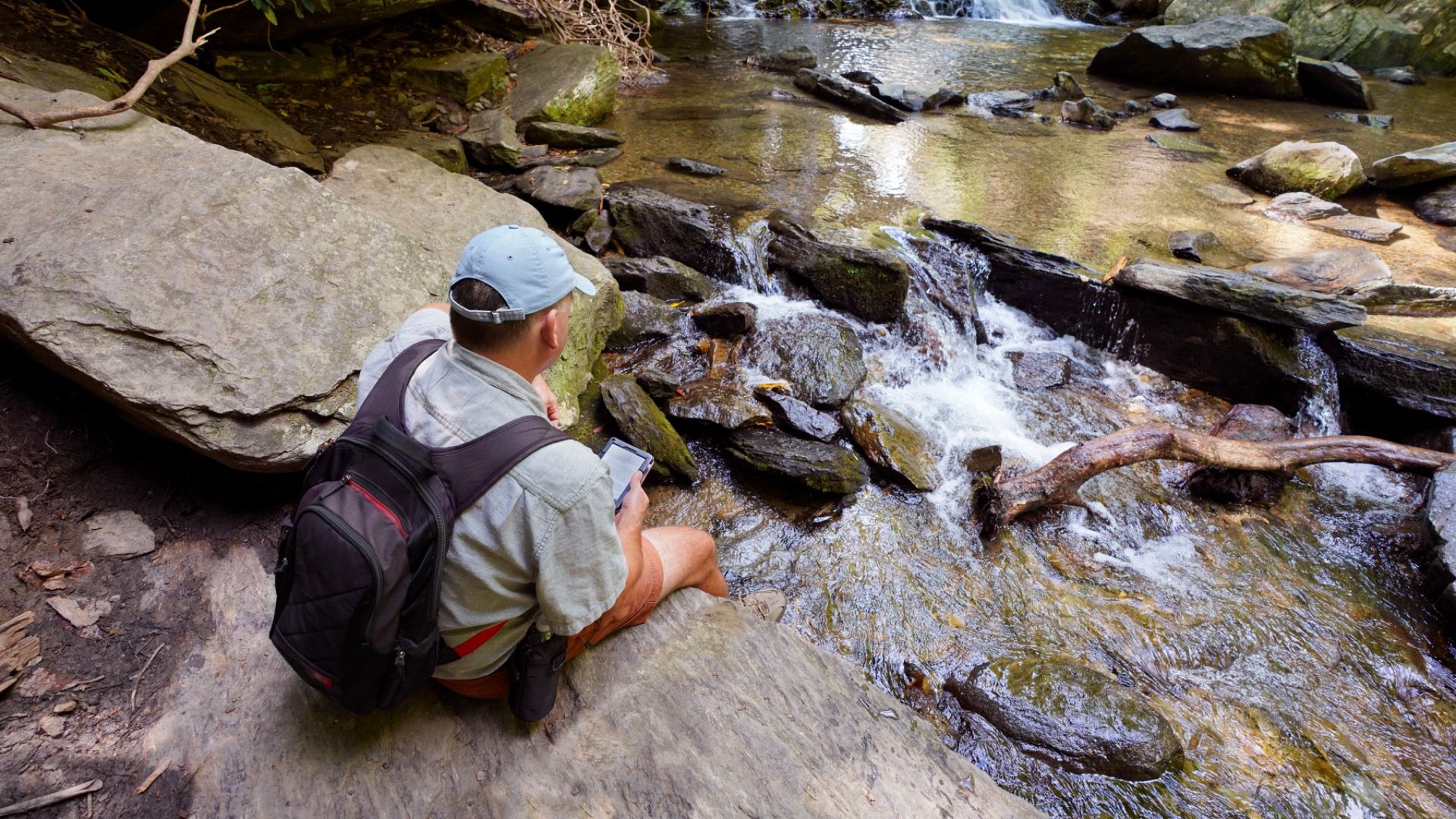 Catawba Falls near Old Fort, Blue Ridge Mountains, North Carolina.