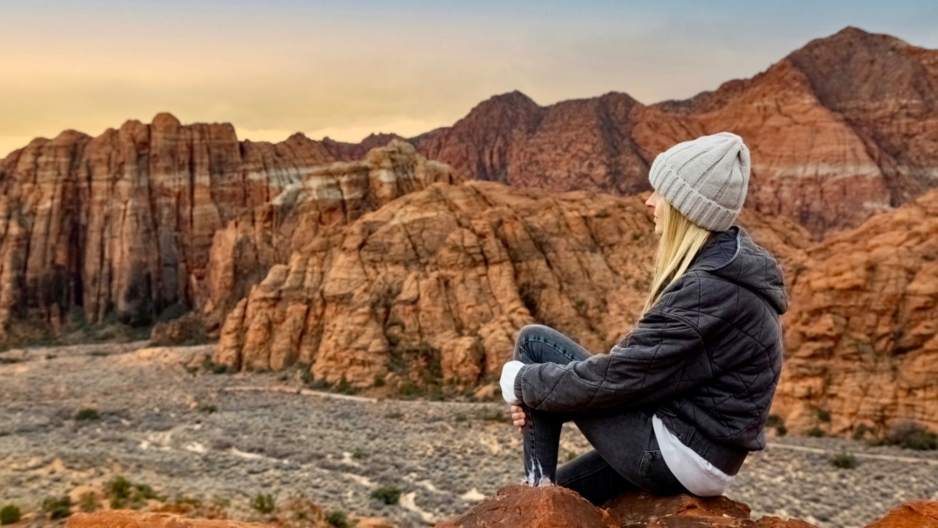 Snow Canyon State park in the deserts of Utah