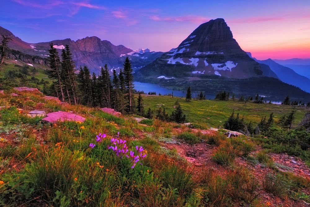 Hidden Lake Trail, Logan Pass, Glacier National Park, Montana, USA