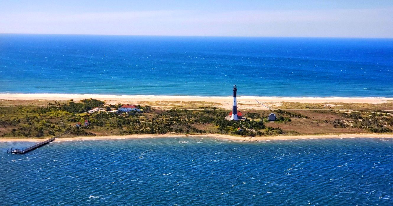 View of Jones Beach on Long Island, near NYC, New York City, USA