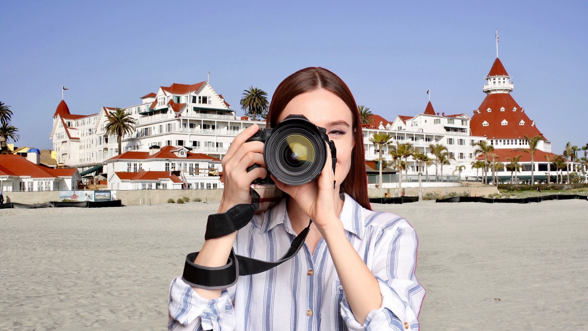 Historic Victorian beach hotel on Coronado Island in Coronado, California