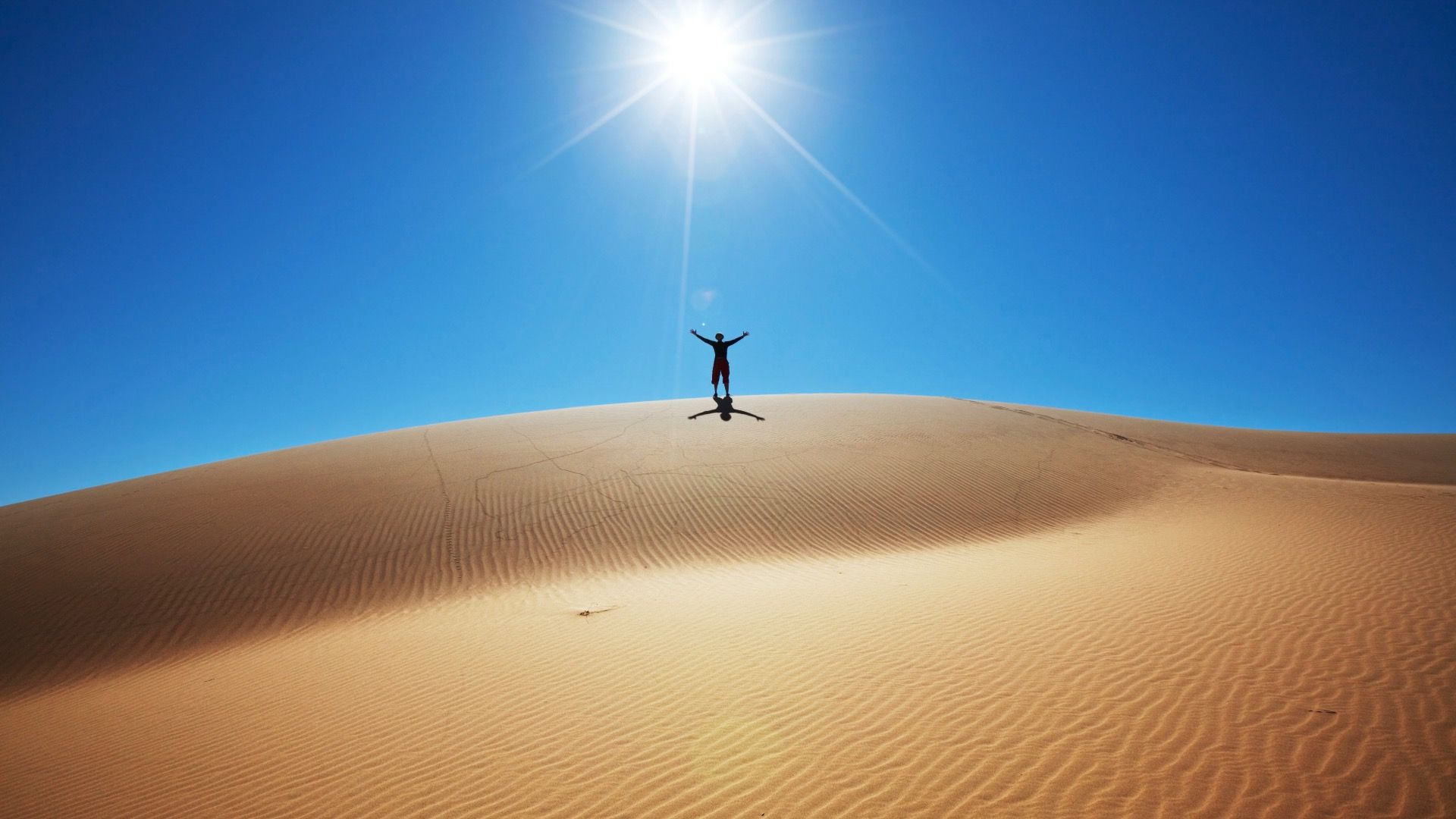 Hiking in Great Sands Dunes National Park, USA