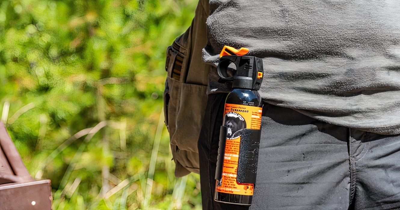 Carrying bear spray while hiking