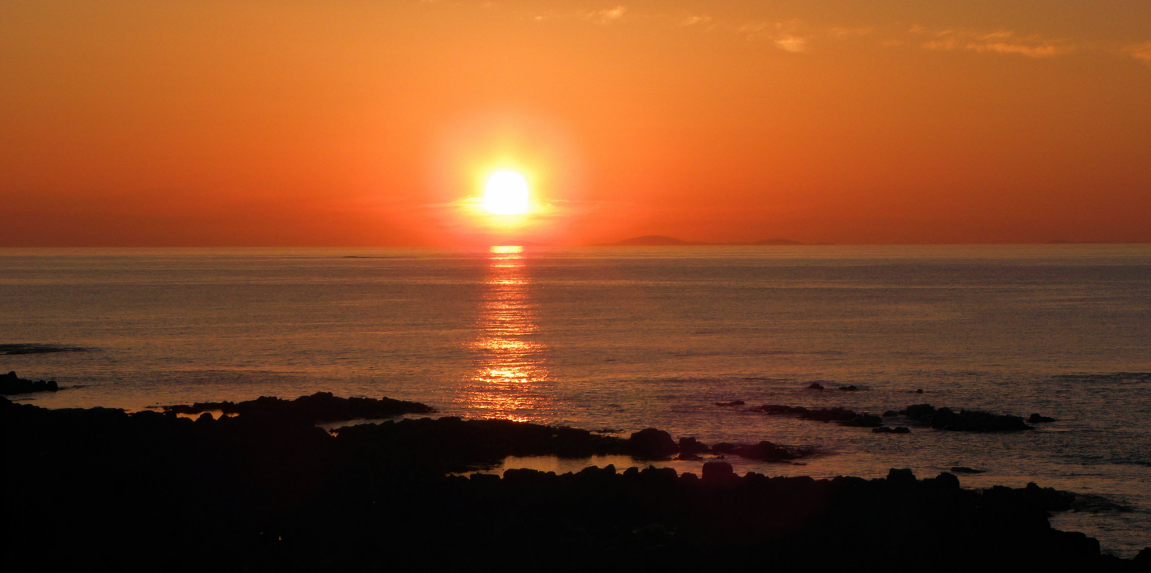 Sunset on Isle of Tiree Scotland