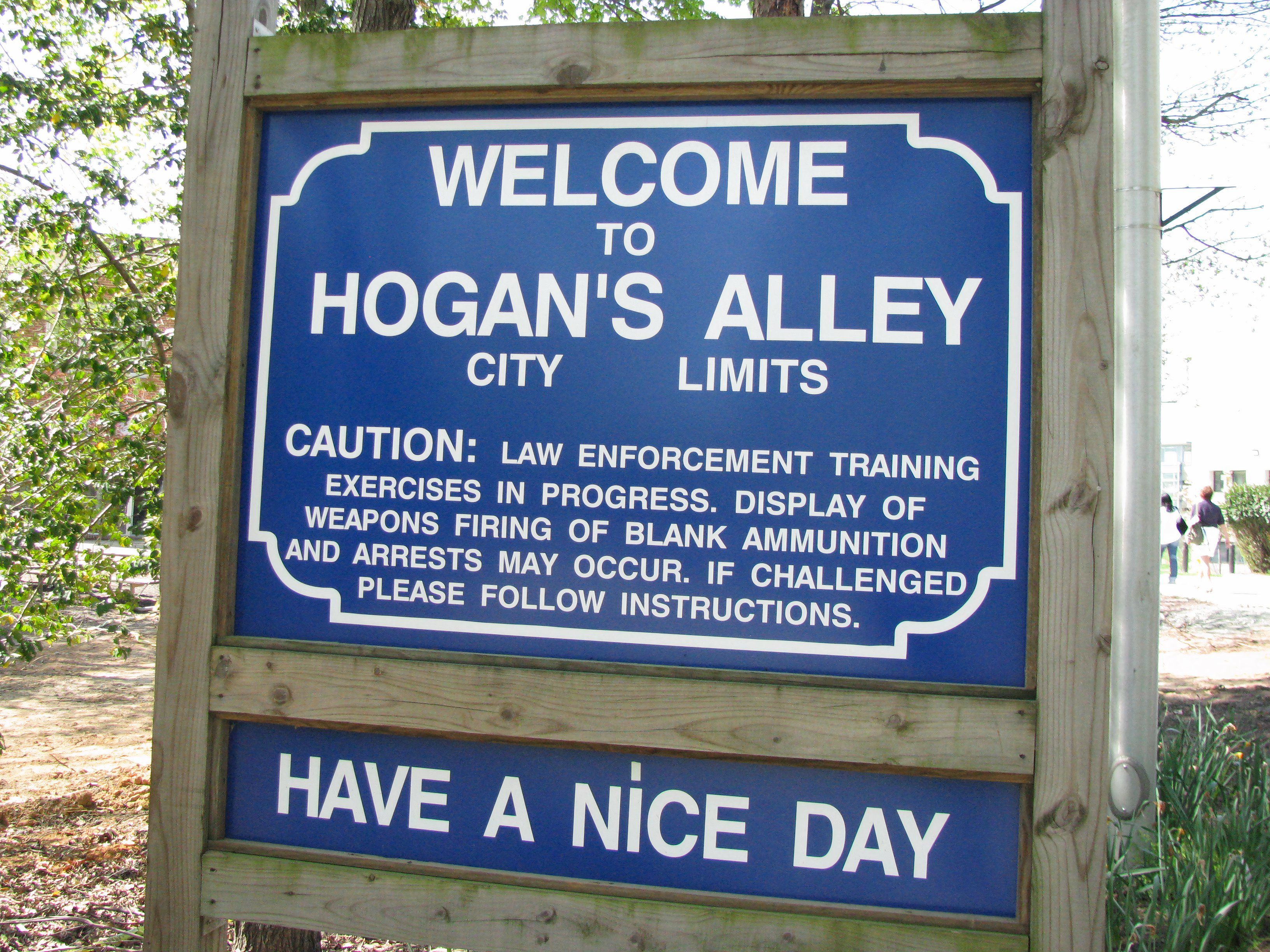 Hogan's Alley Welcome Sign, Virginia