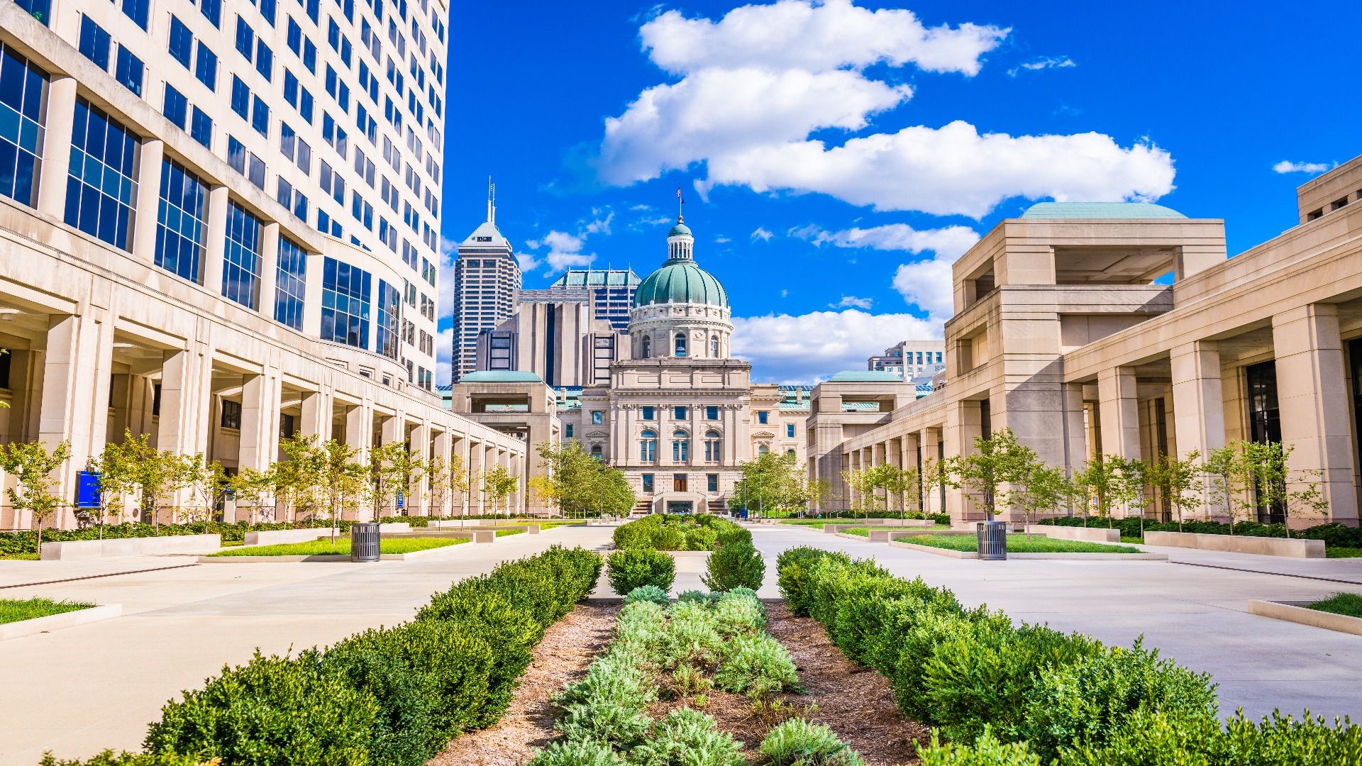 Indiana State Capitol Building in Indianapolis, Indiana, USA