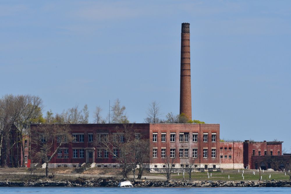 Hart Island in NYC, NY, New York City, USA