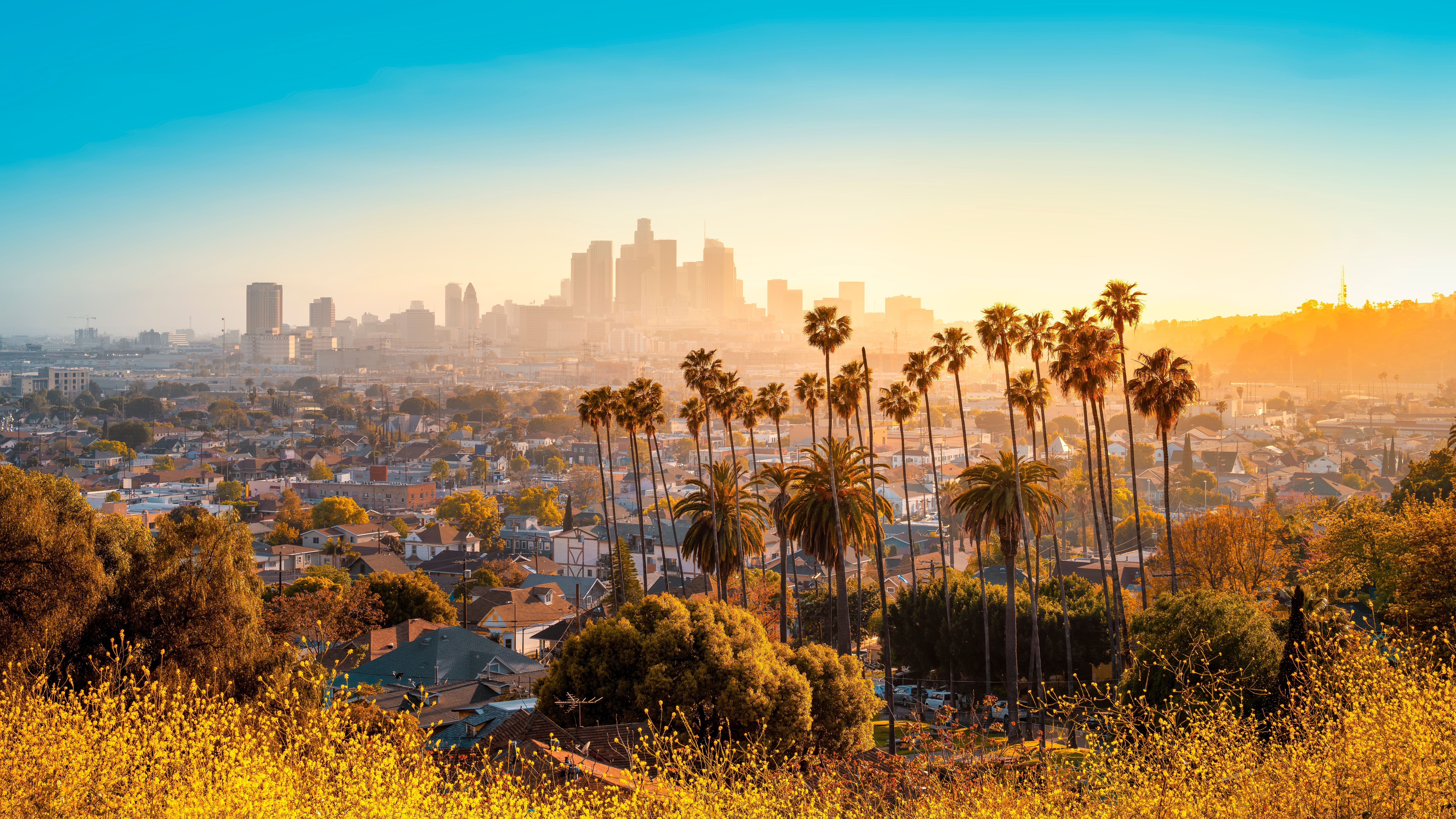 Sky los angeles during sunset