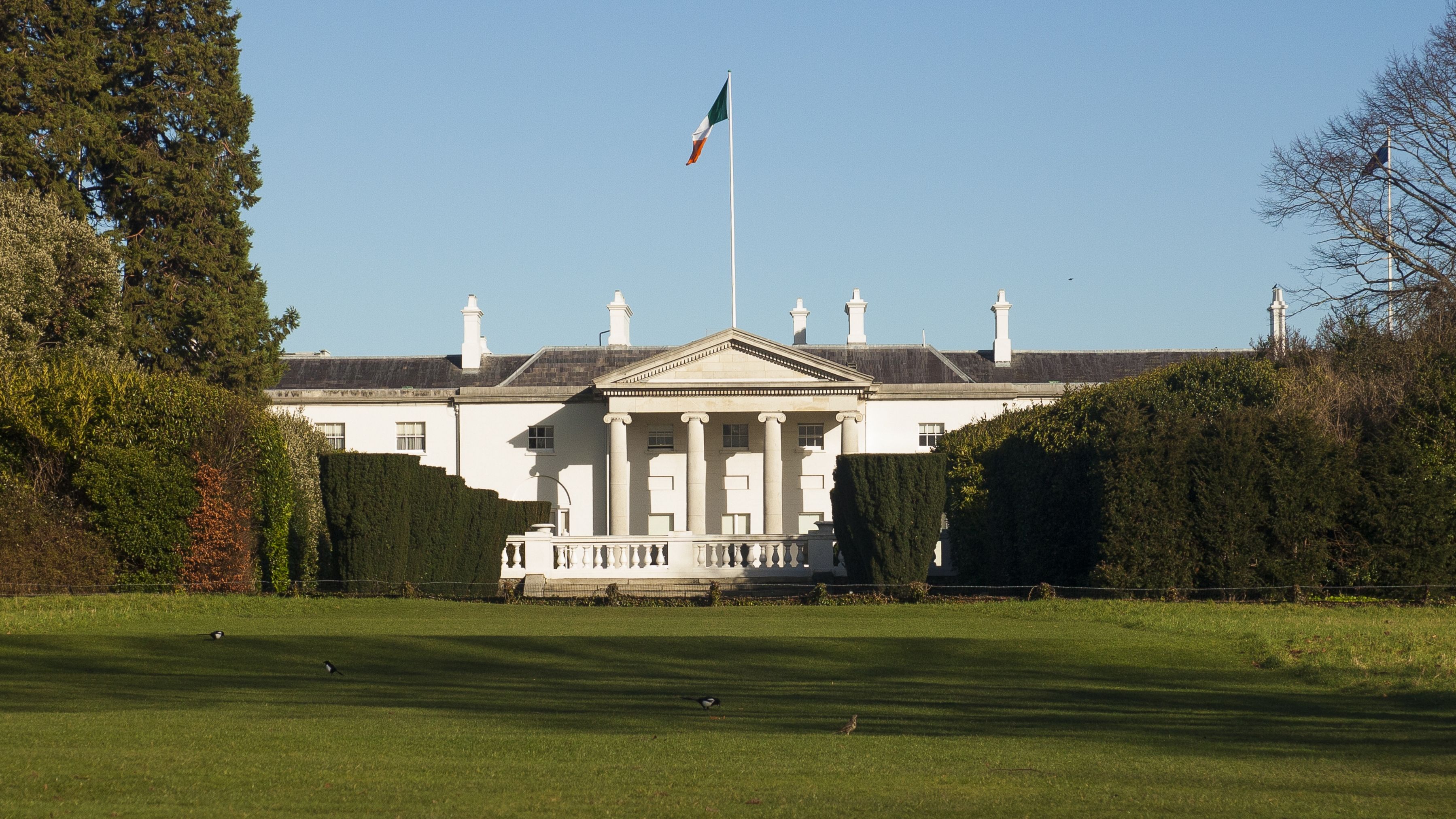 Aras an Uachtarain, the residence of the President of Ireland in Dublin