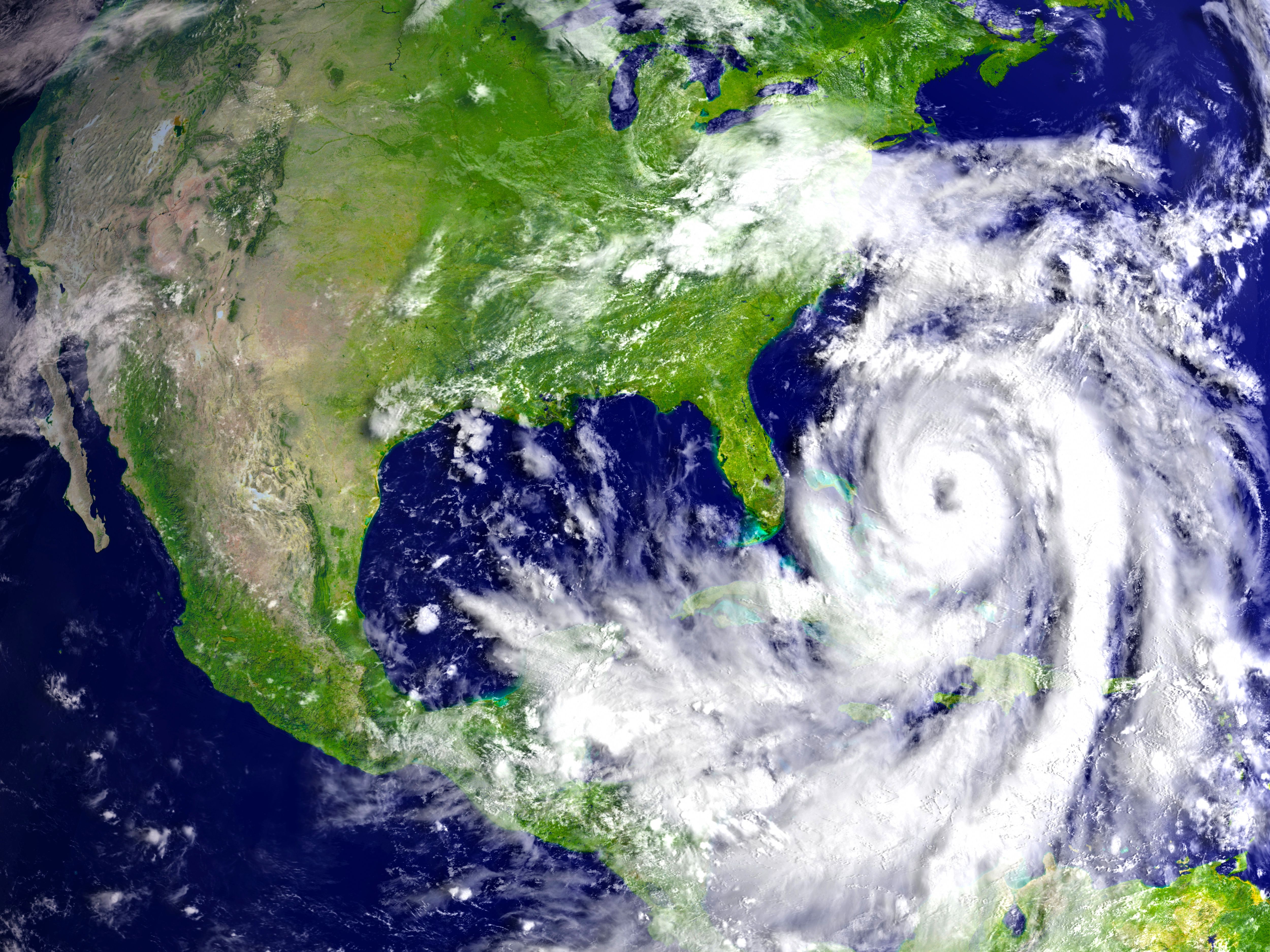 Hurricane above Florida