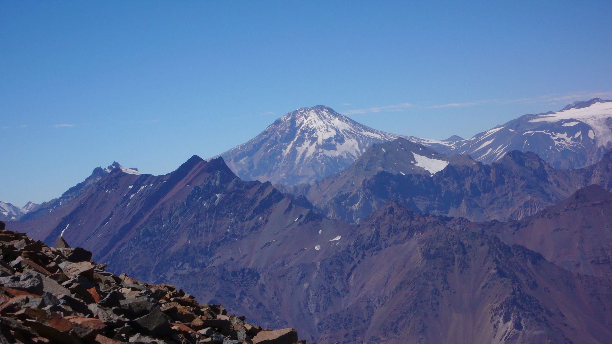 Tupungato as seen from Cerro del Plomo