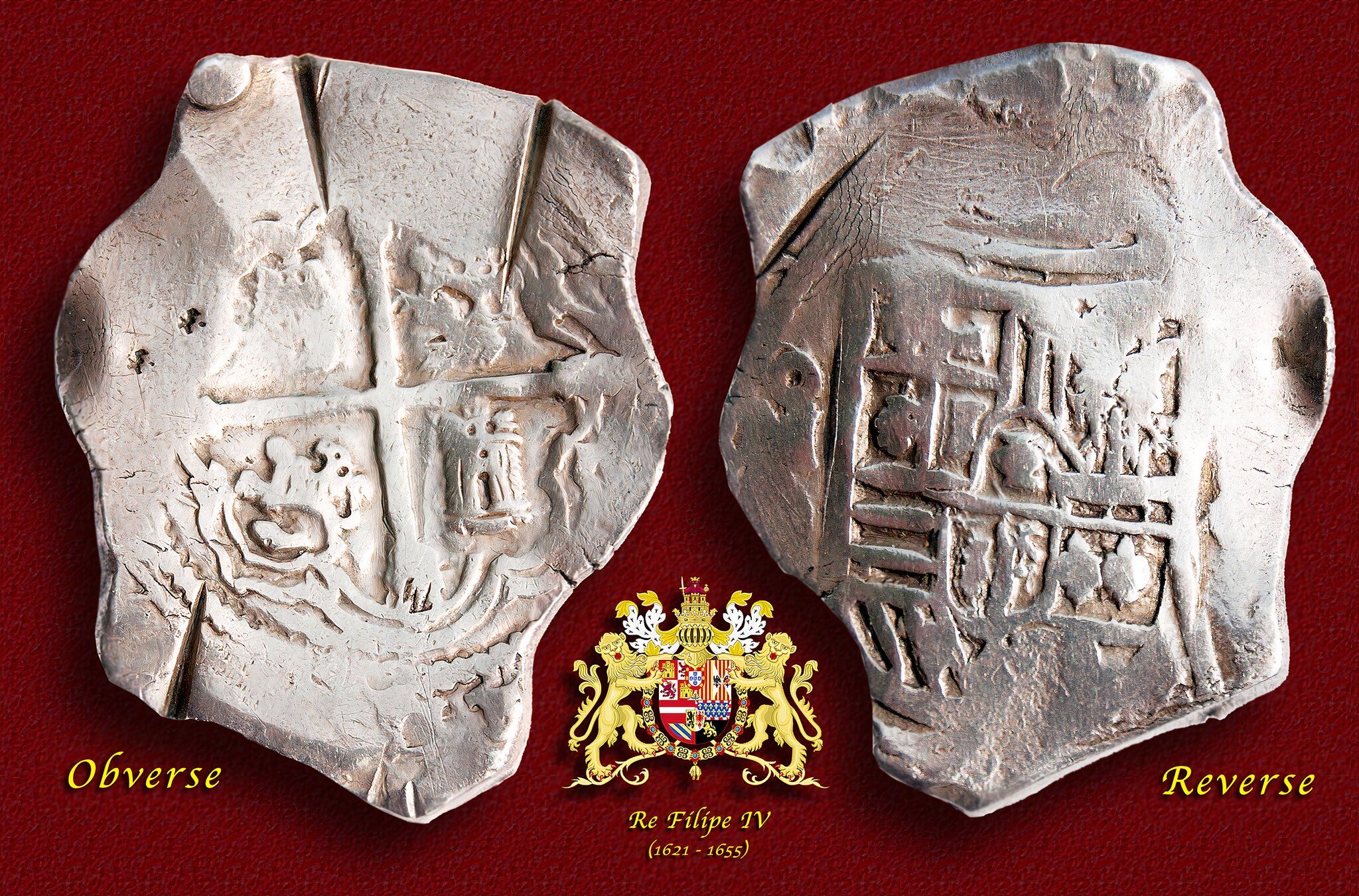 17th Century Spanish Treasure - Silver Reales Coins