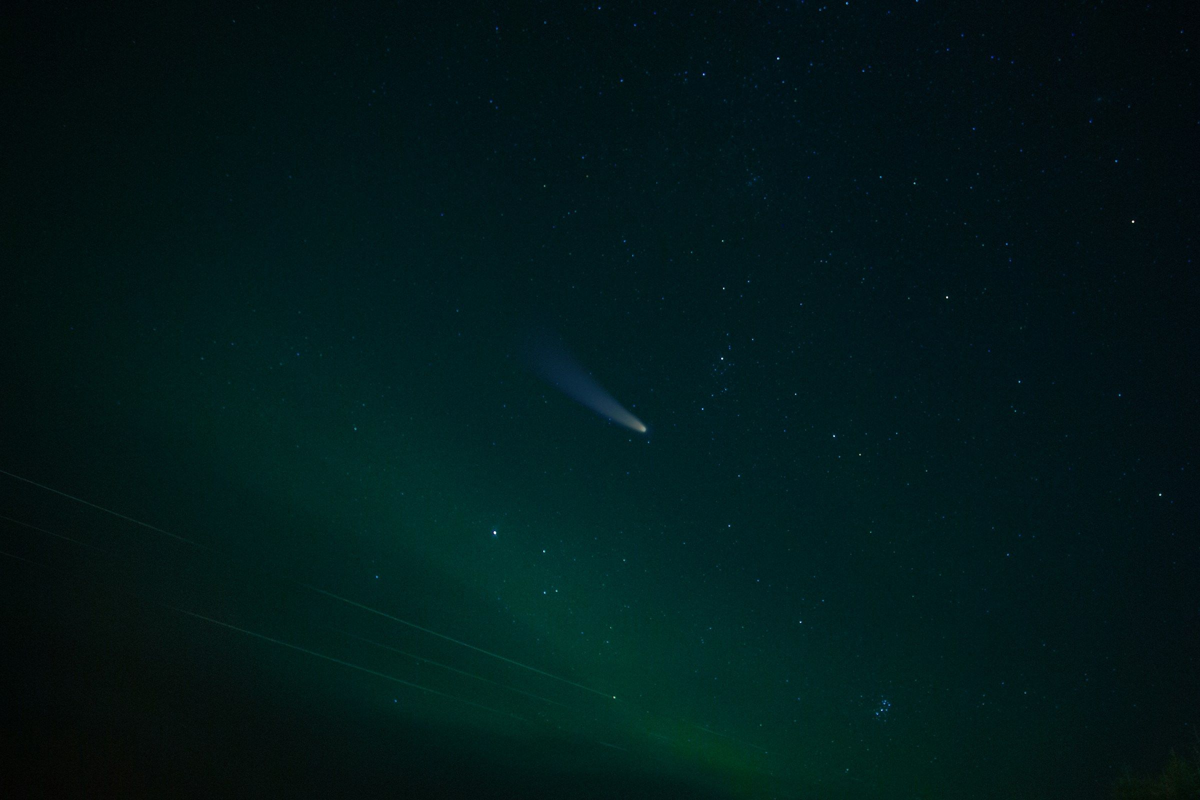 Night sky over Iceland