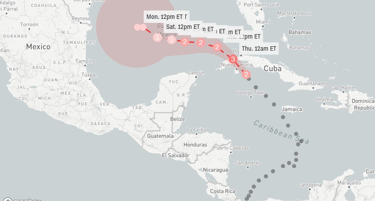 Hurricane Rafael Due To Slam Into Cuba As Category 3 Storm At The ...