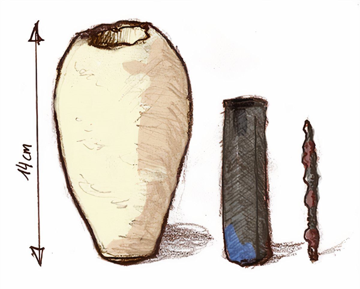 Chemical Pile making up the Baghdad battery (sketch)