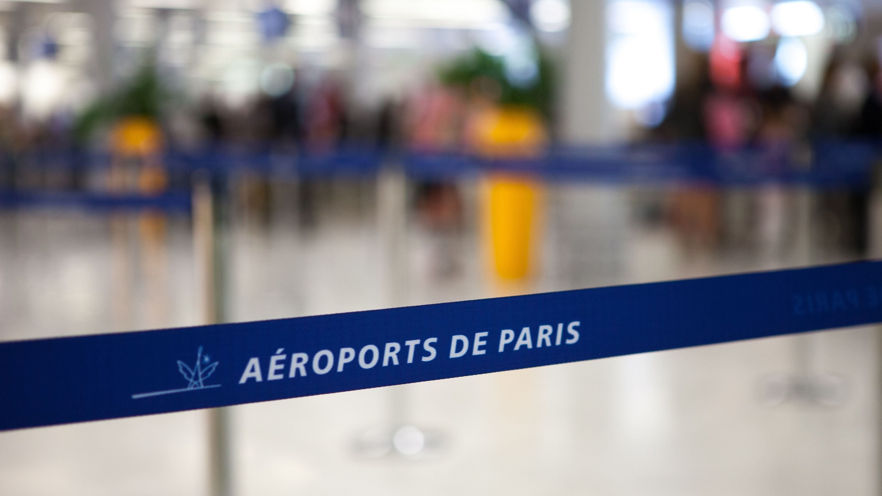 Paris Airport strip in Charles de Gaulle Airport