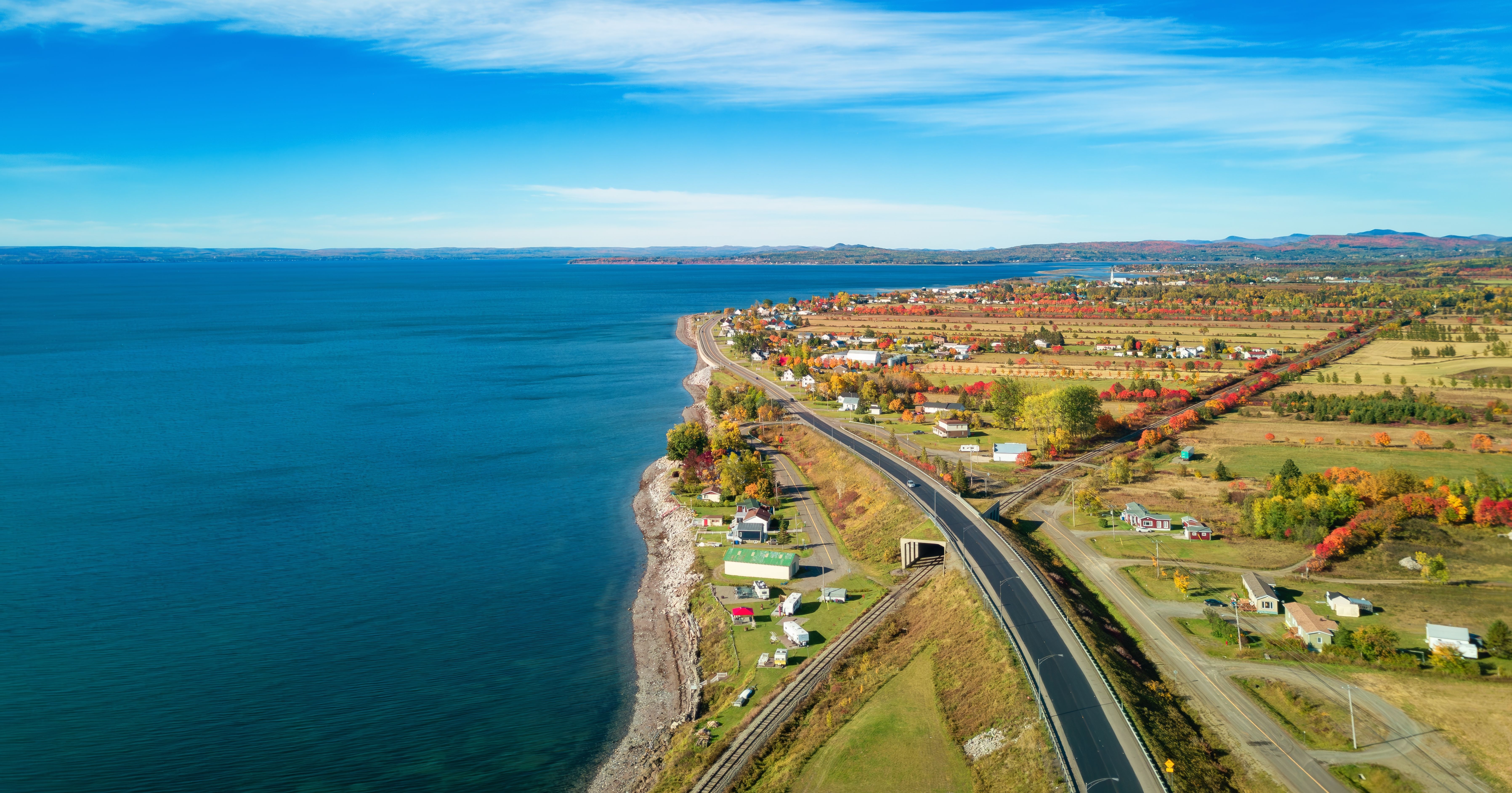 Beautiful landscape in Québec, Canada