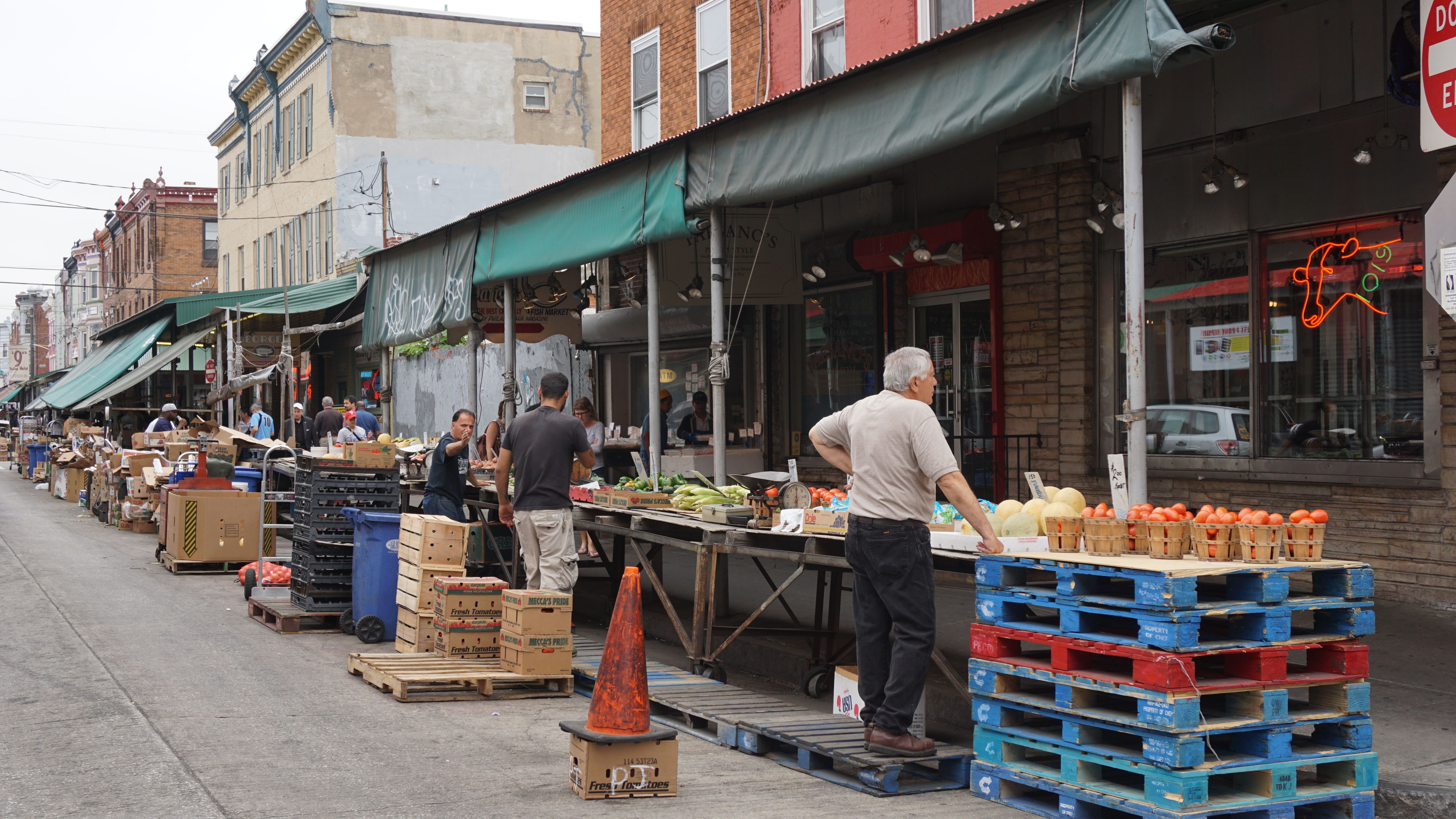 South 9th street Italian Market in Philadelphia, PA