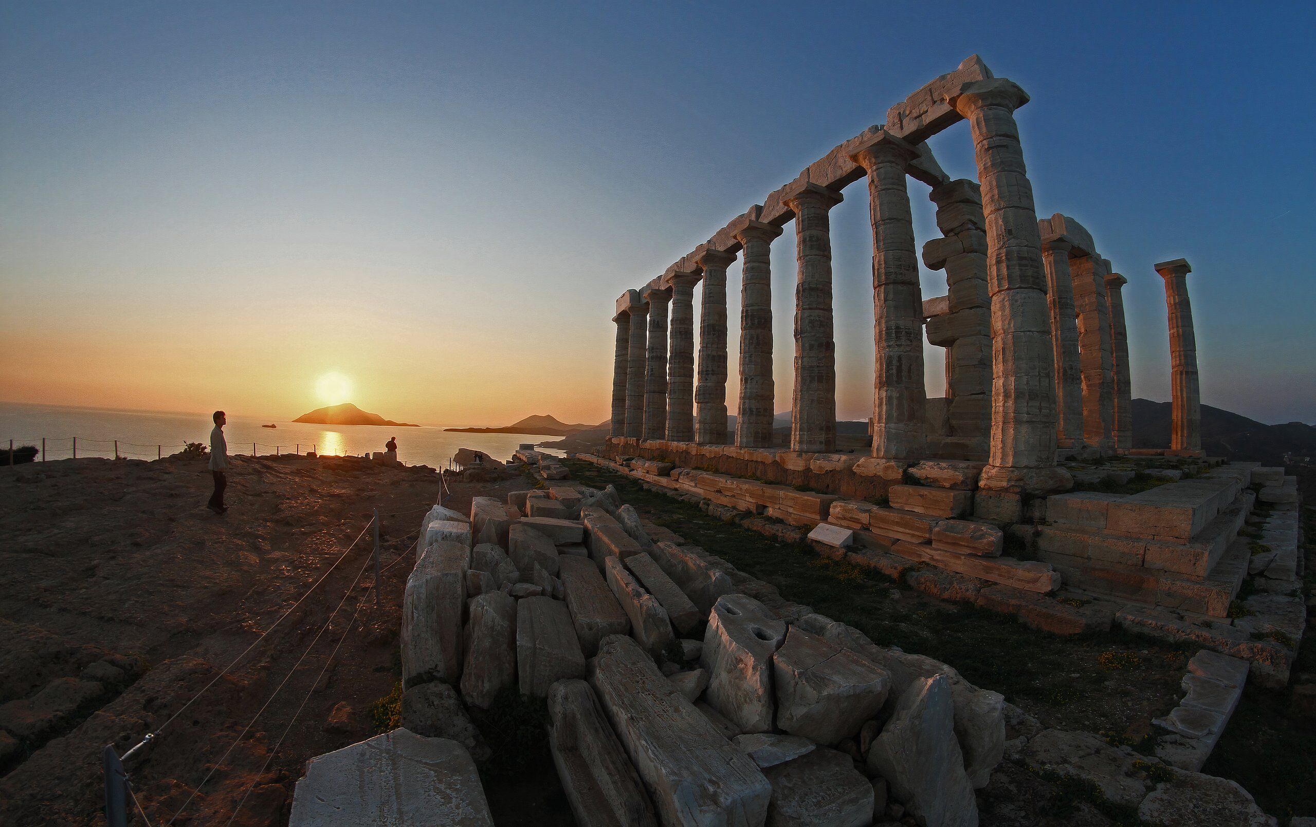 Temple of Poseidon at Cape Sounion, Greece