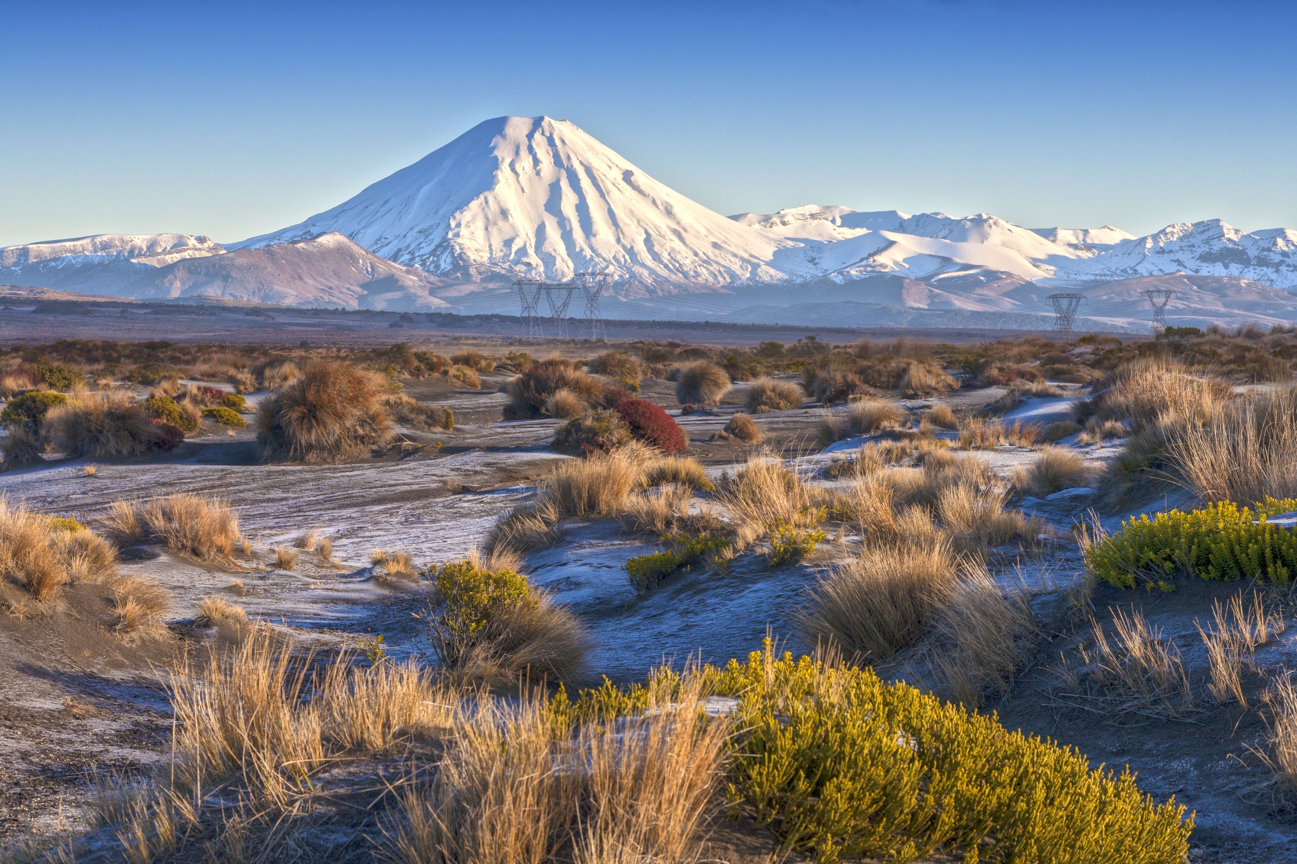 Όρος Ngauruhoe και η έρημος Rangipo, εθνικό πάρκο Tongariro, Νέα Ζηλανδία