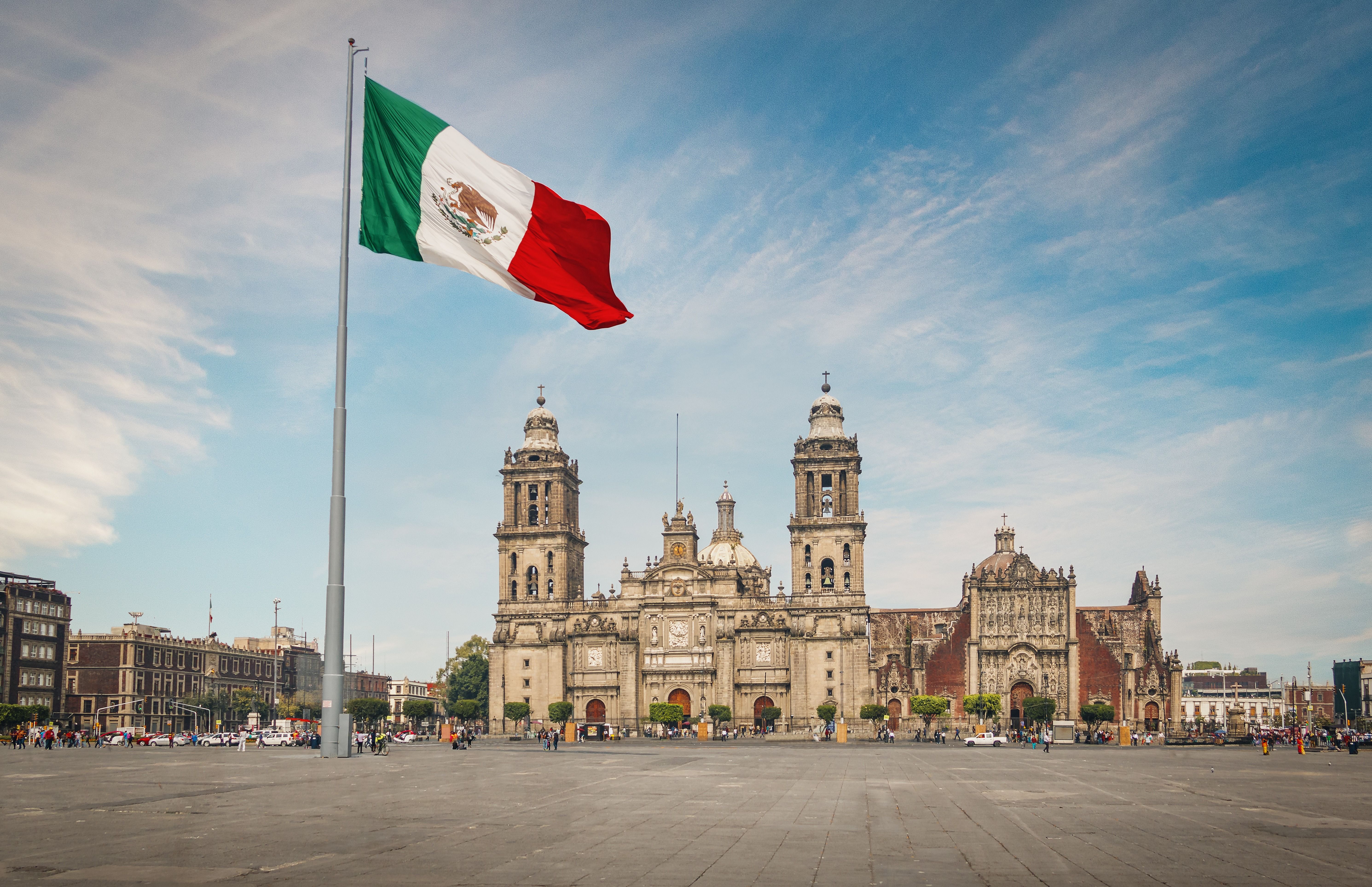 Zocalo Square and Mexico City Cathedral - Mexico City, Mexico