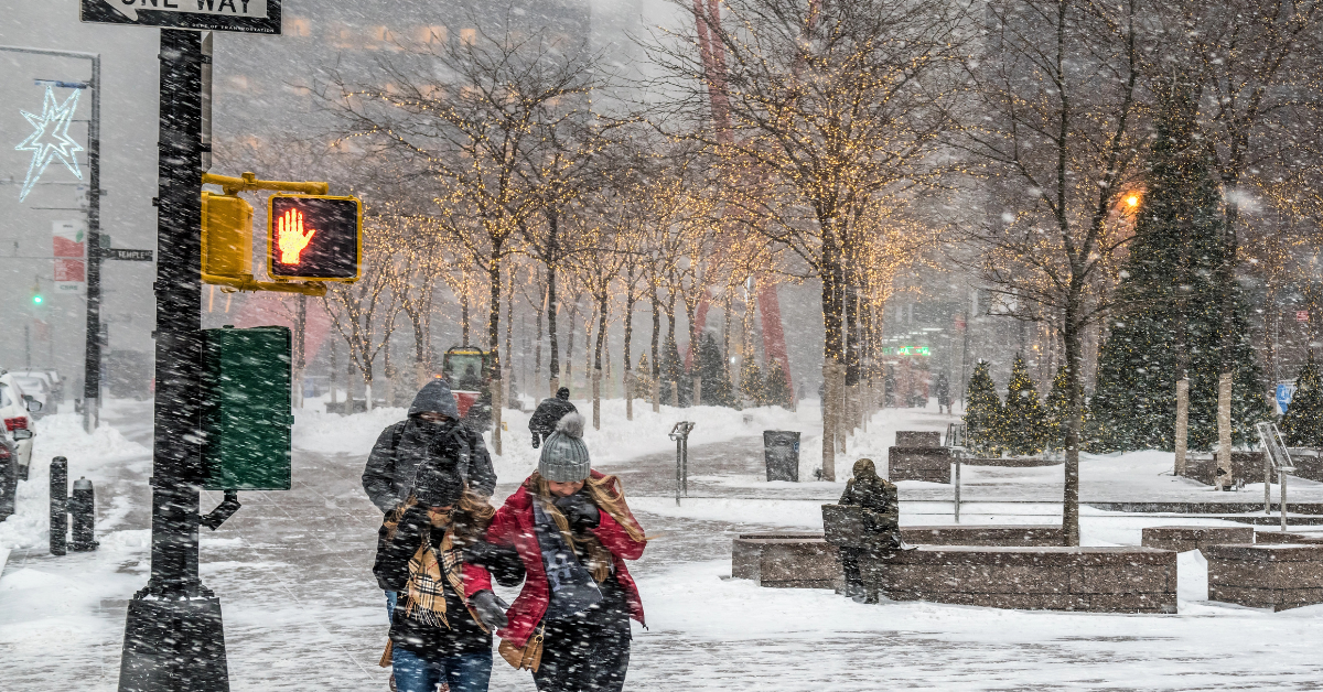 New York, bomb cyclone