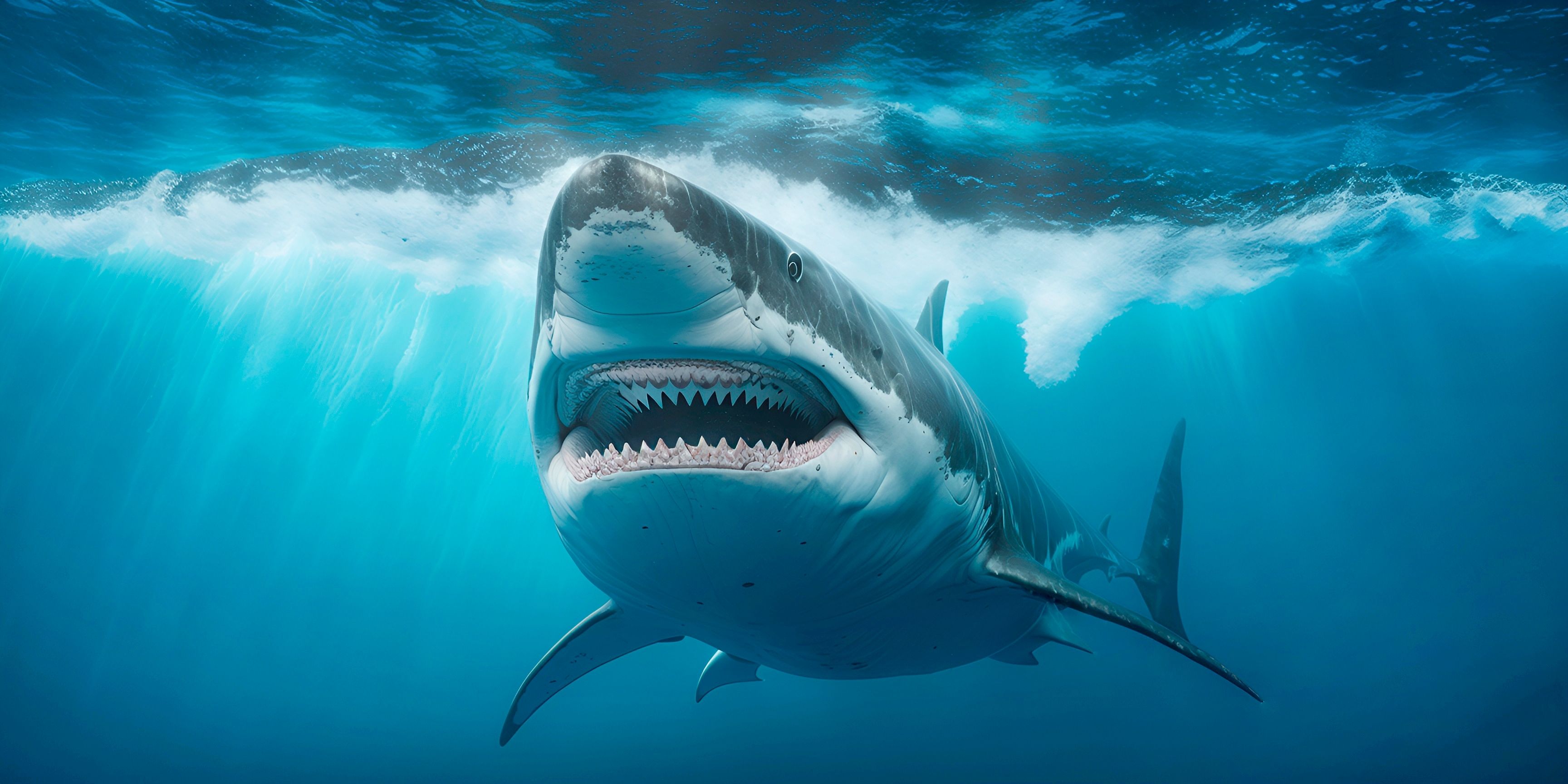 A great white shark