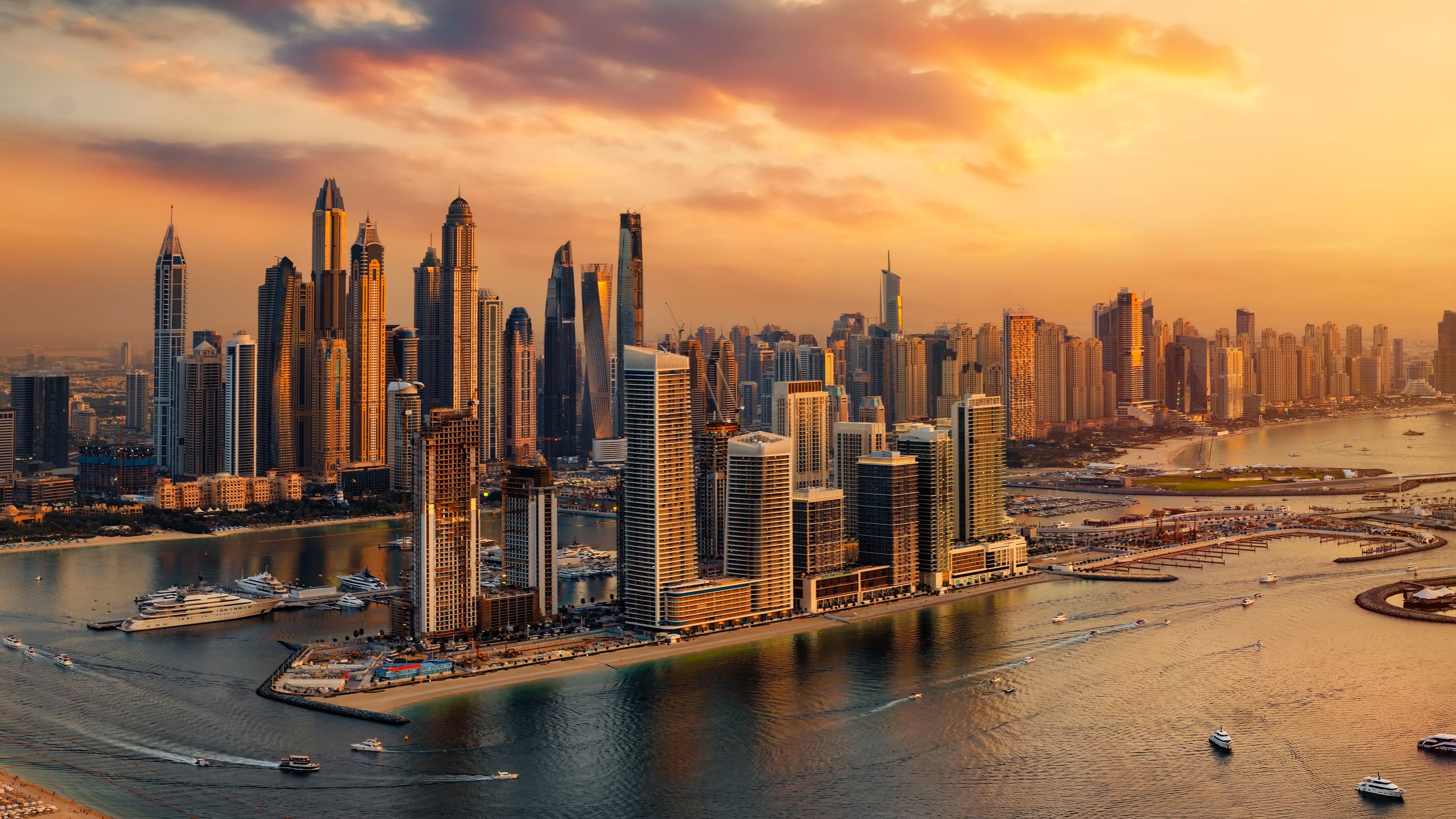 Dubai Marina skyline, United Arab Emirates