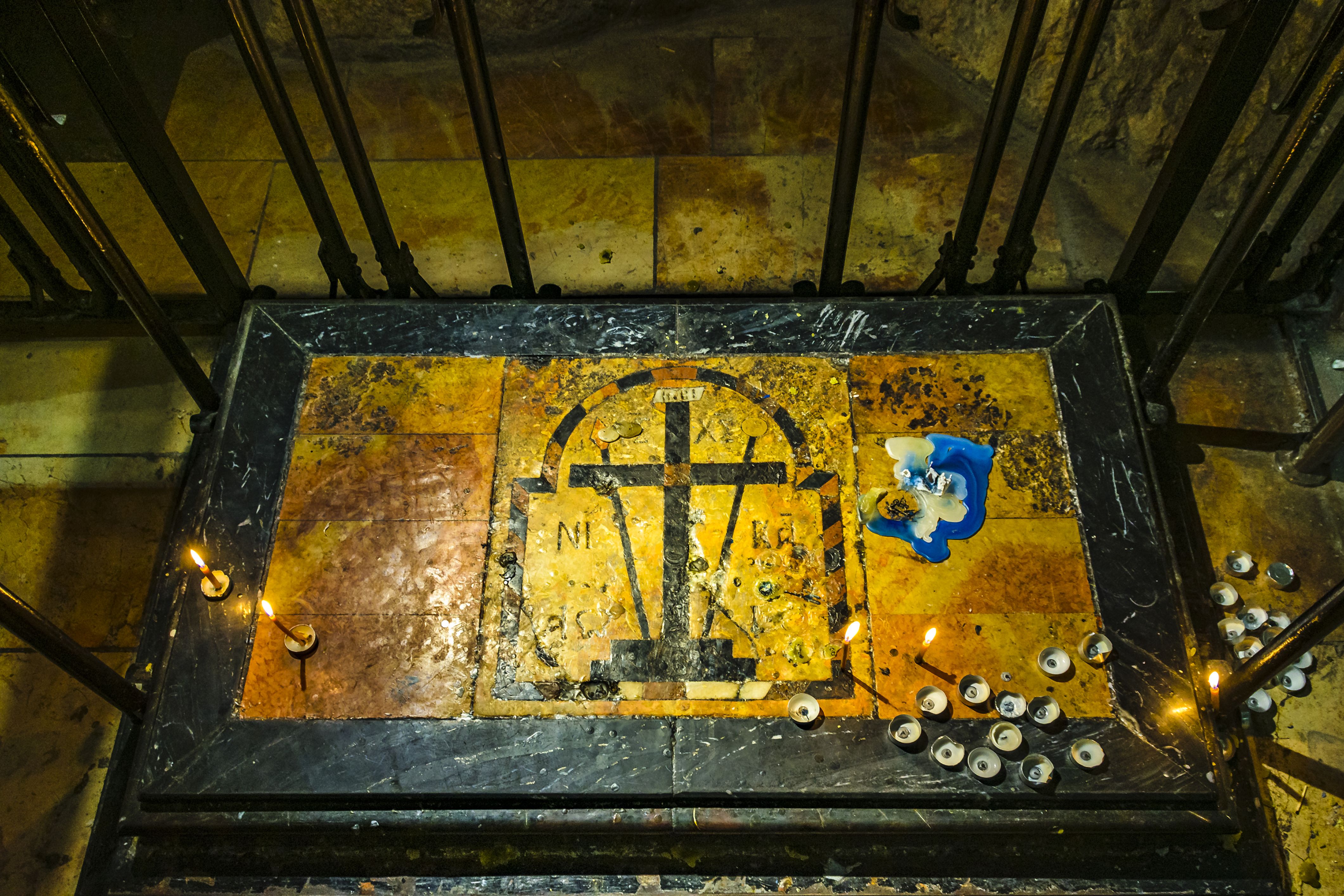Holy Sepulcher church interior, Old Jerusalem City, Israel