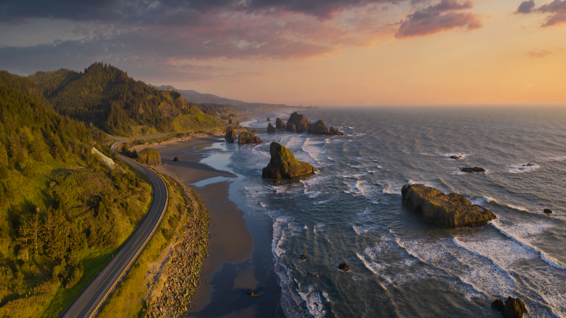 Pacific Highway 101 along the Southern Oregon Coast