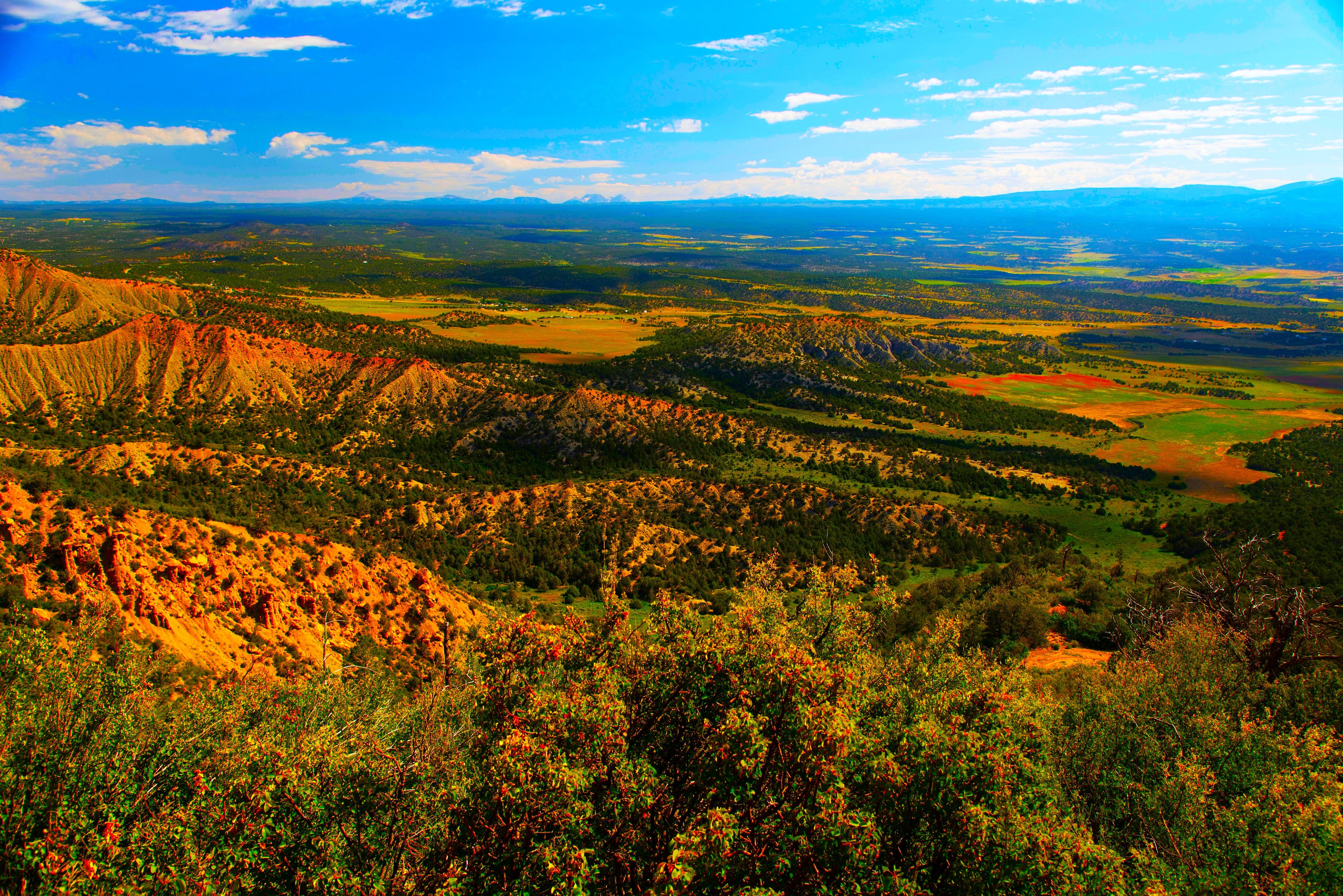 Mancos Valley Overlook in Mesa Verde National Park, CO, Colorado, USA