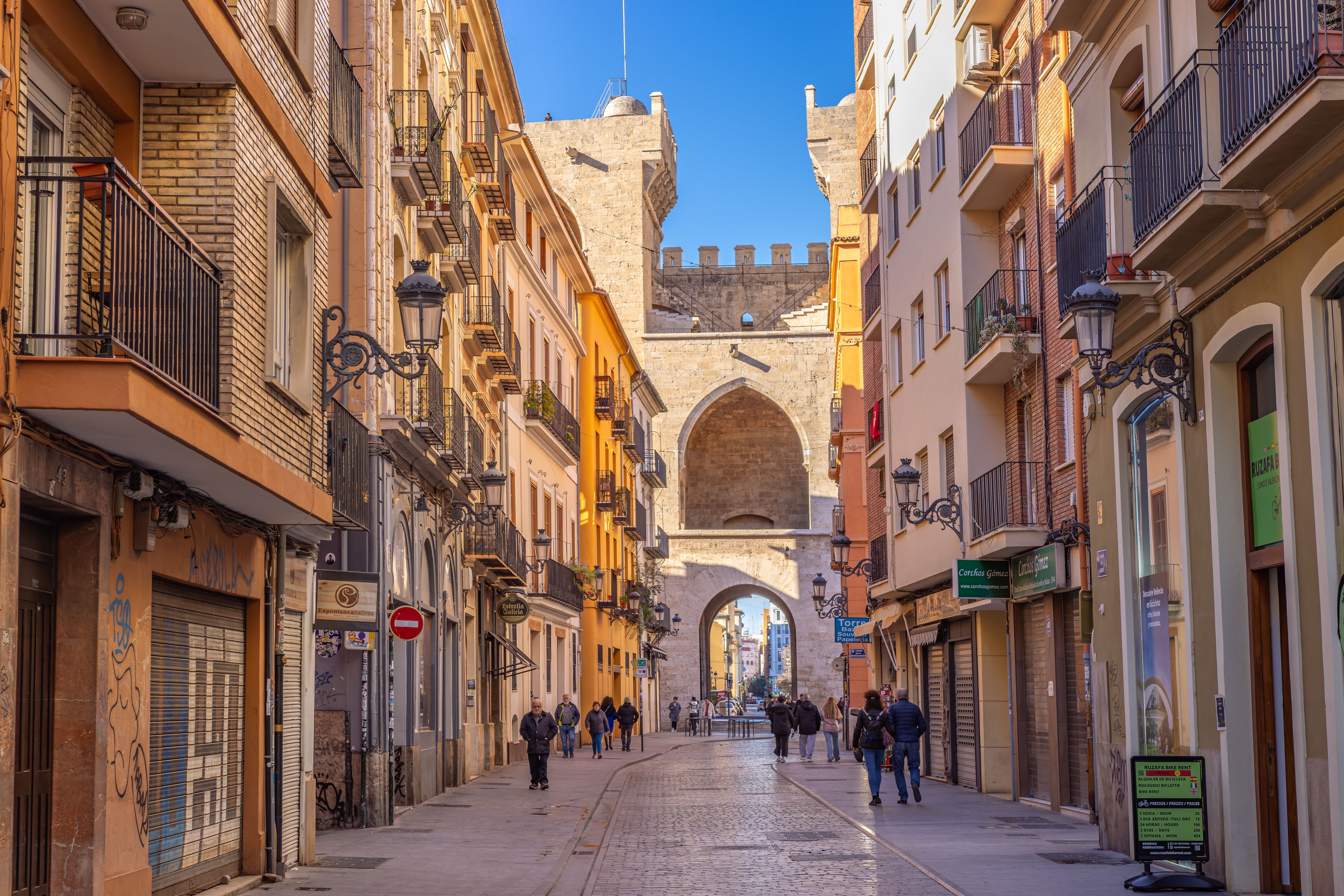 Beautiful Road in Valencia, Spain