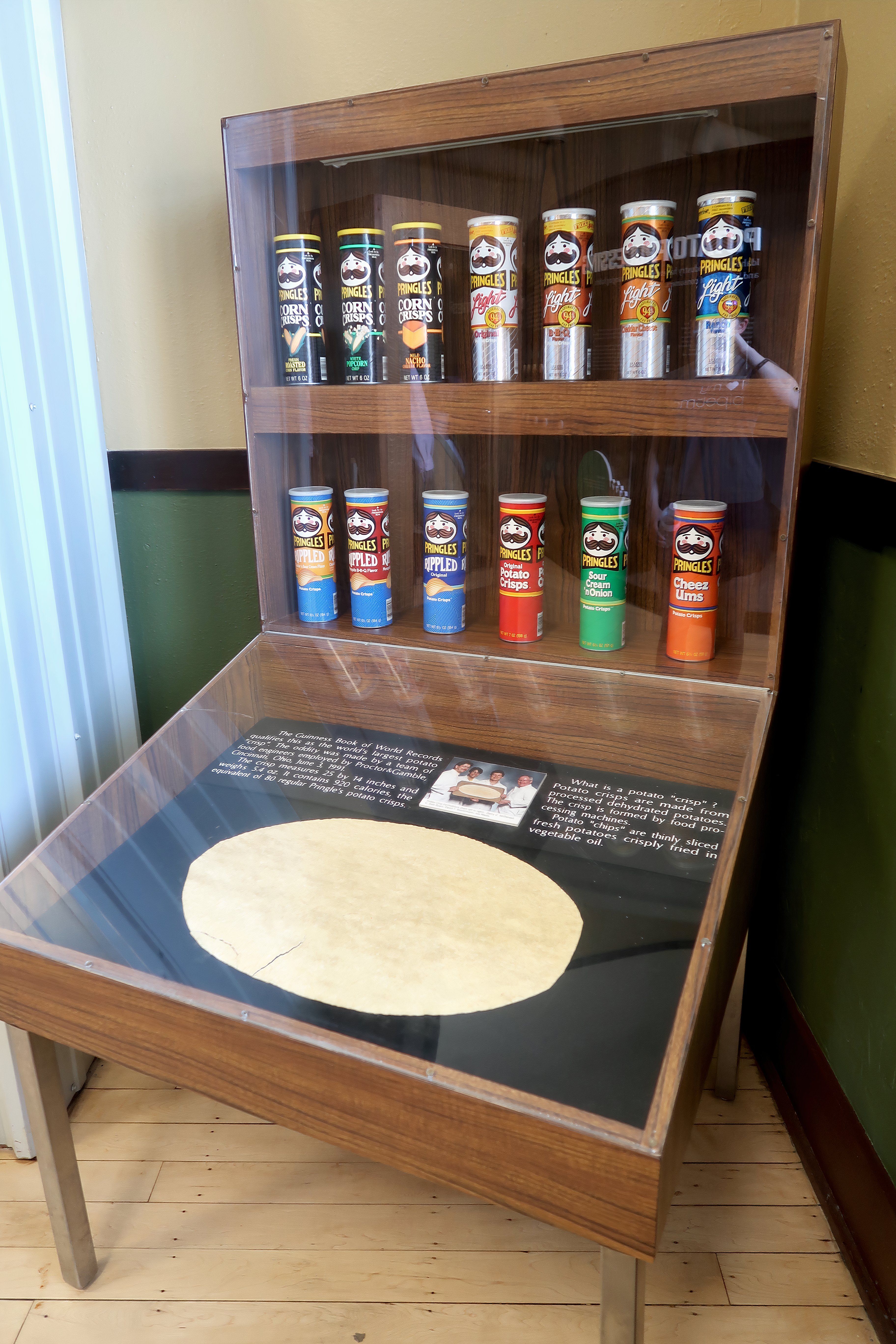 World's largest potato crisp on display at the Idaho Potato Museum