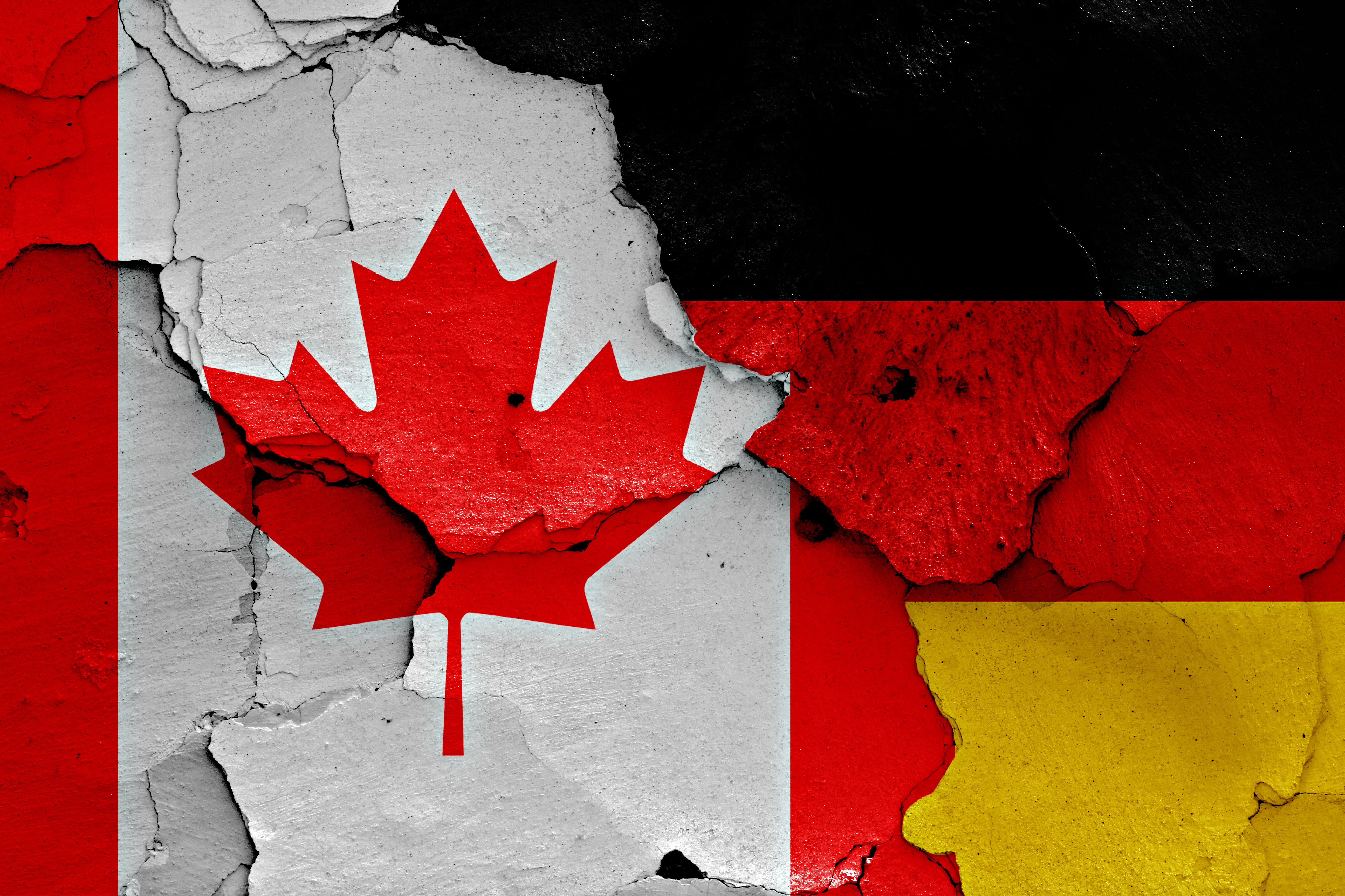 Canadian and German Flags