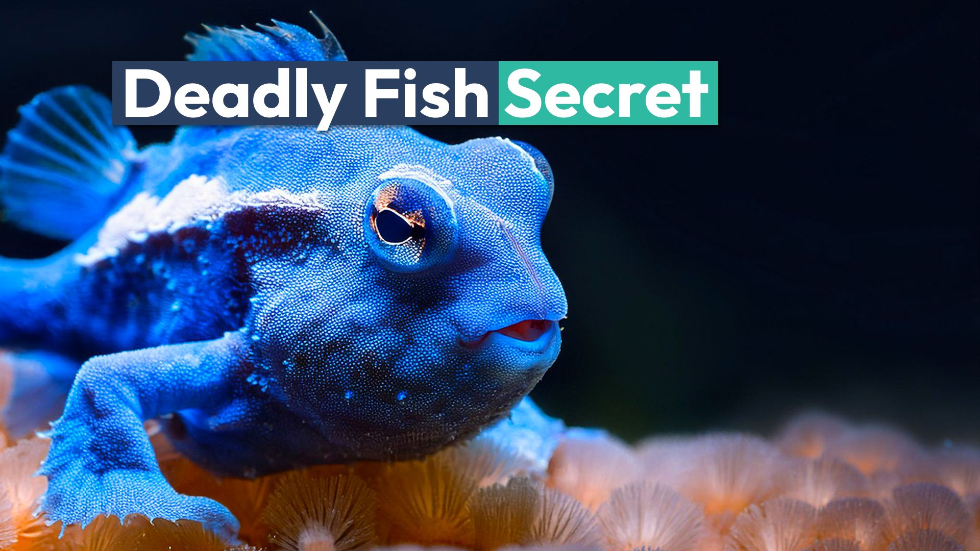 Frogfish hairy blue