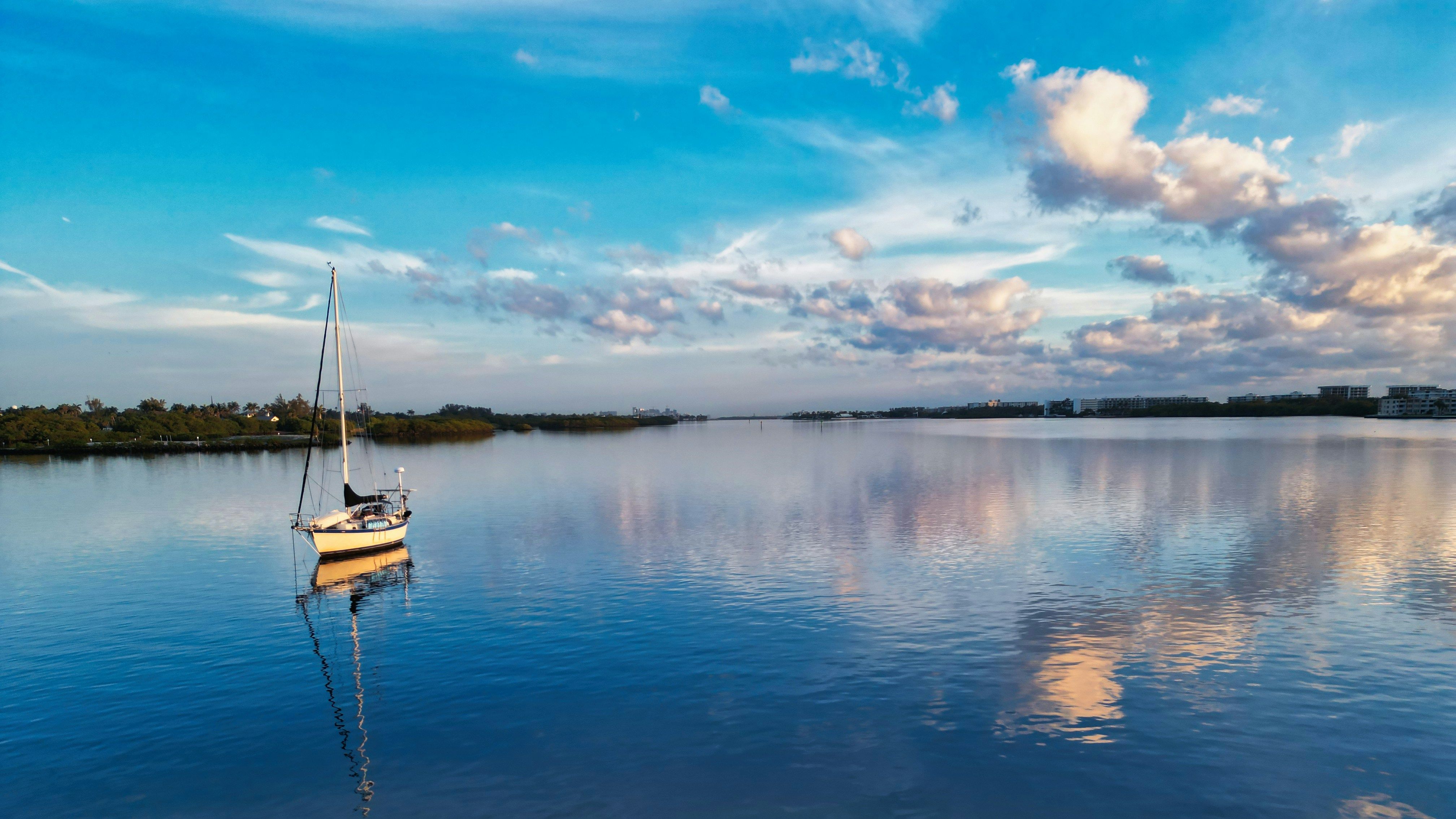 A boat on the water in Lake Worth Beach, Florida