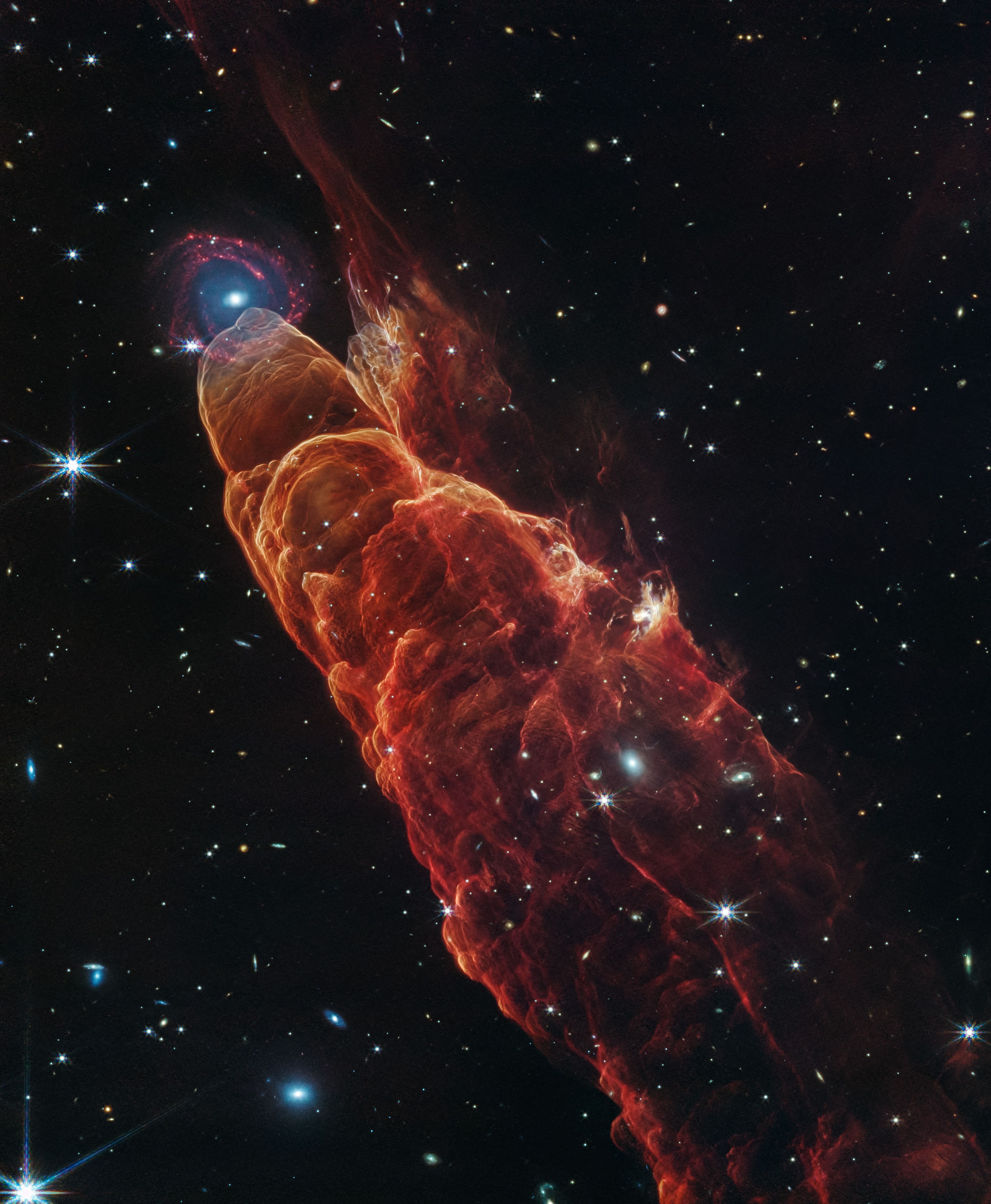Herbig-Haro 49 50 Nircam and Miri Pictures